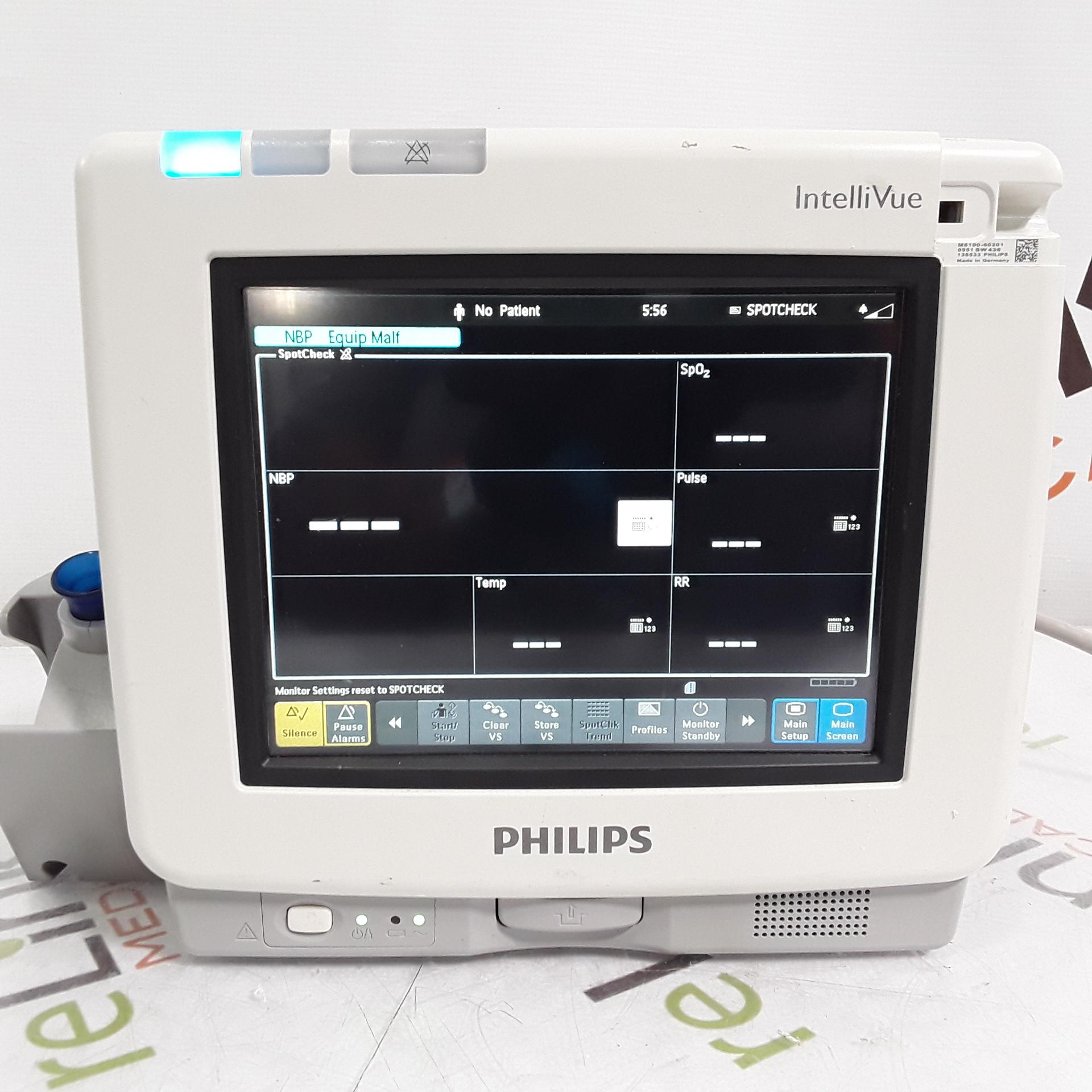 Philips IntelliVue MP5SC Fast SpO2, NIBP Spot Check Monitor - 325941
