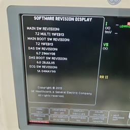 GE Healthcare Dash 4000 - GE/Nellcor SpO2 Patient Monitor - 386525