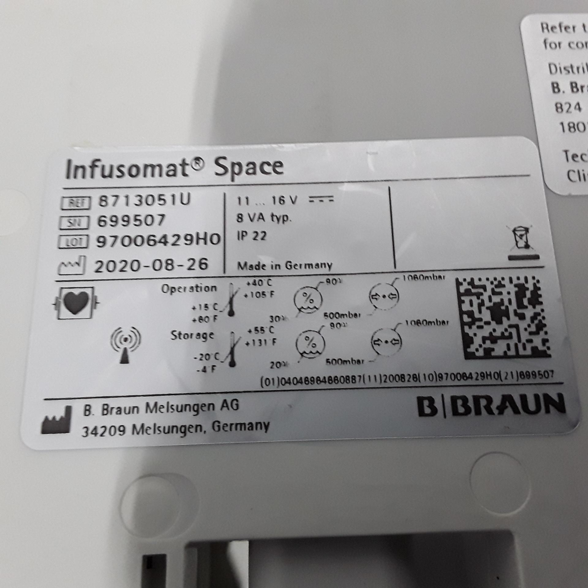 B. Braun Infusomat Space w/Pole Clamp Infusion Pump - 362848