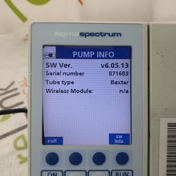 Baxter Sigma Spectrum 6.05.13 without Battery Infusion Pump - 379682