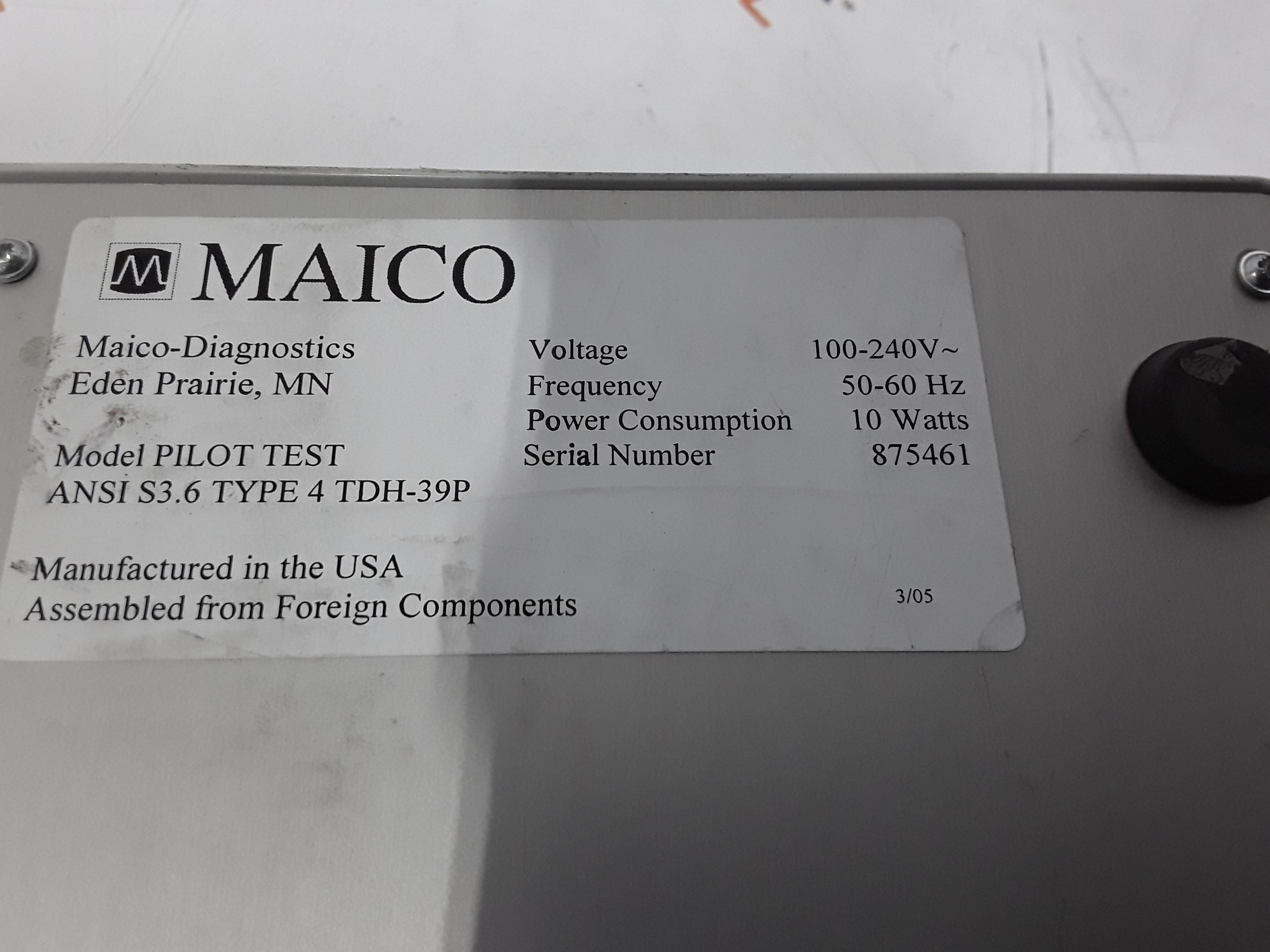 Maico Pilot Audiometer - 377430
