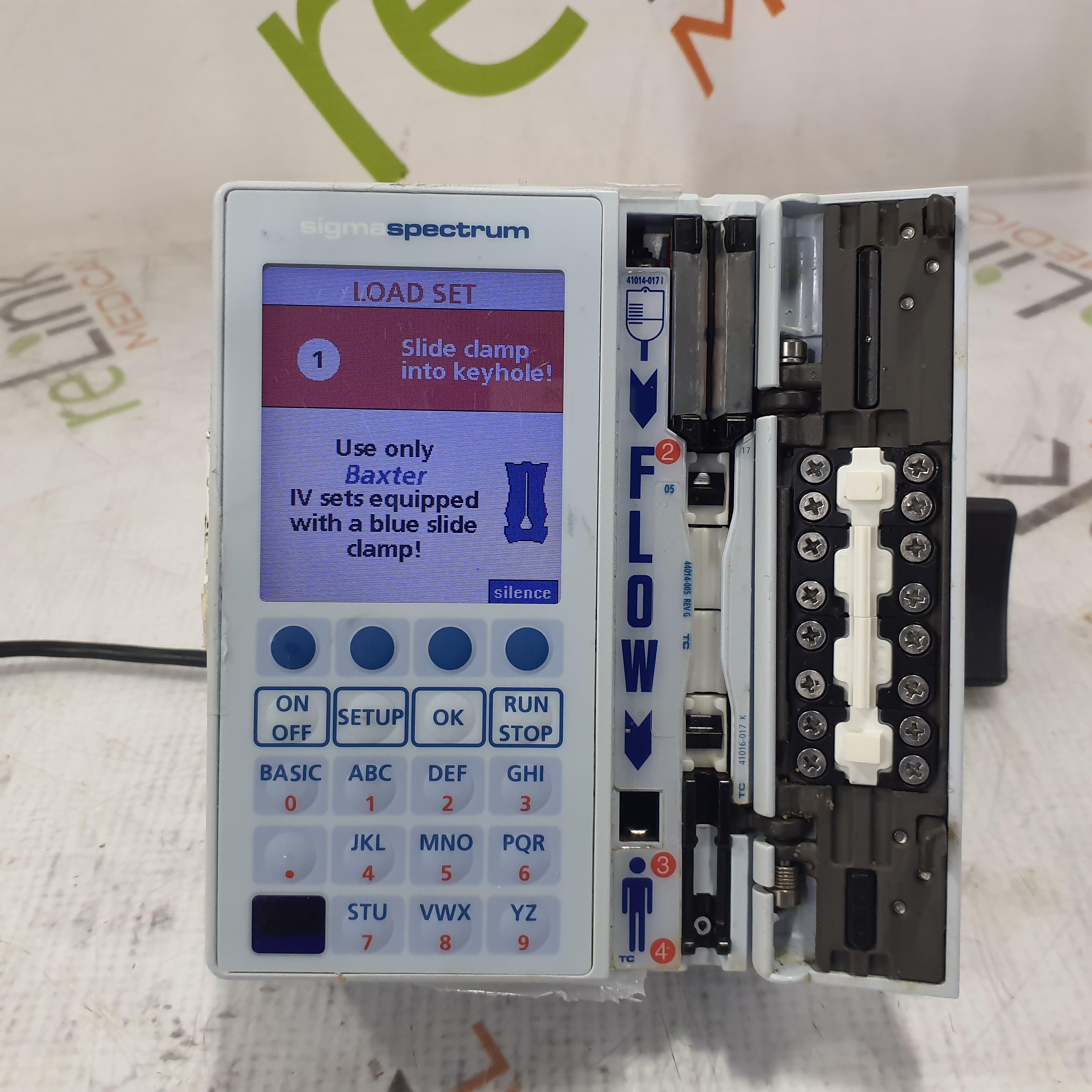 Baxter Sigma Spectrum 6.05.13 with Non-Wireless Battery Infusion Pump - 378856