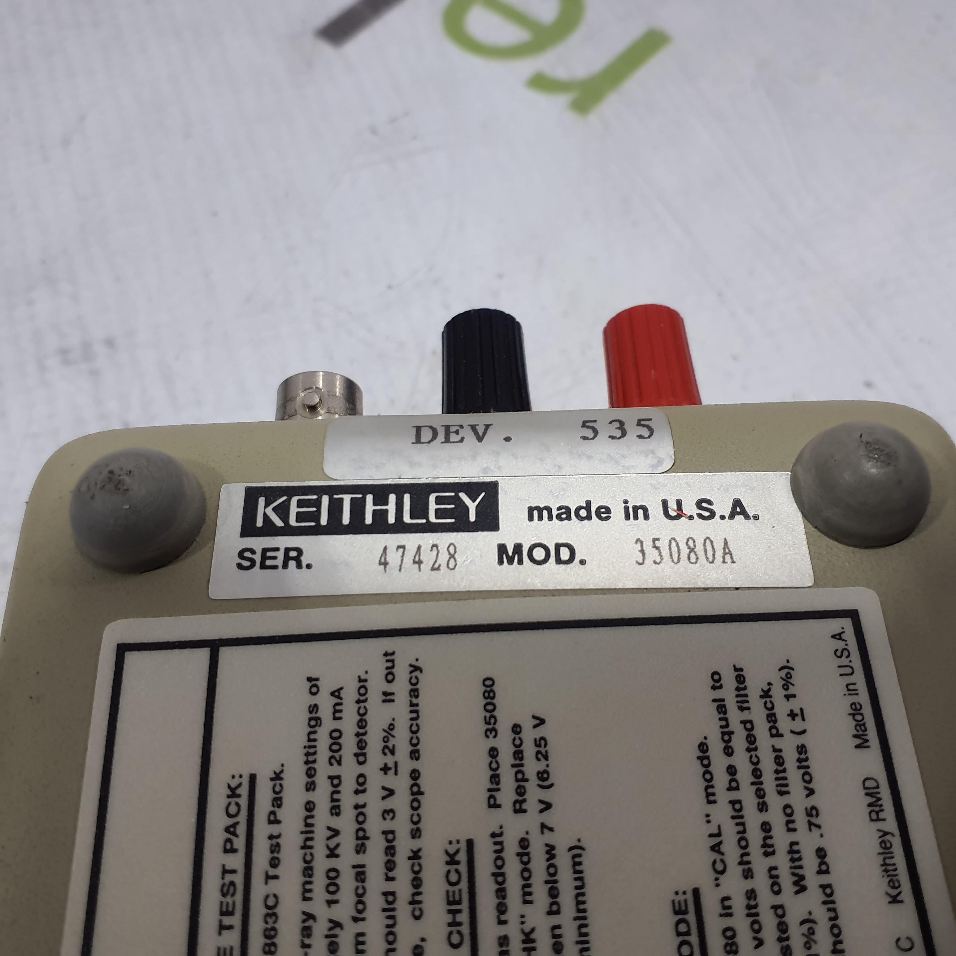 Keithley Instruments 35080A kVp Divider Xray Meter - 365093