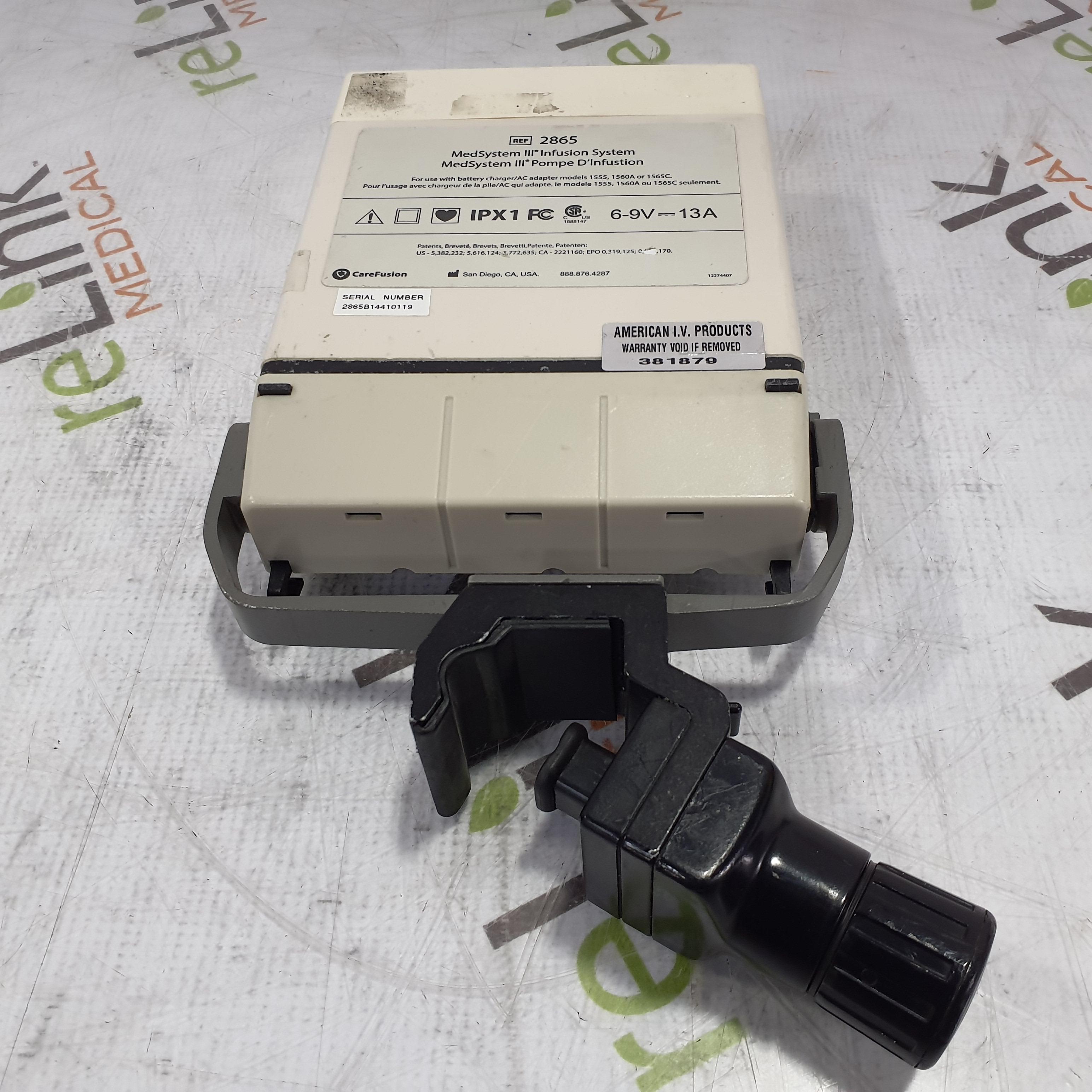 CareFusion Medsystem III 2865 Infusion Pump - 374084