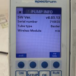 Baxter Sigma Spectrum 6.05.13 with Non-Wireless Battery Infusion Pump - 378856