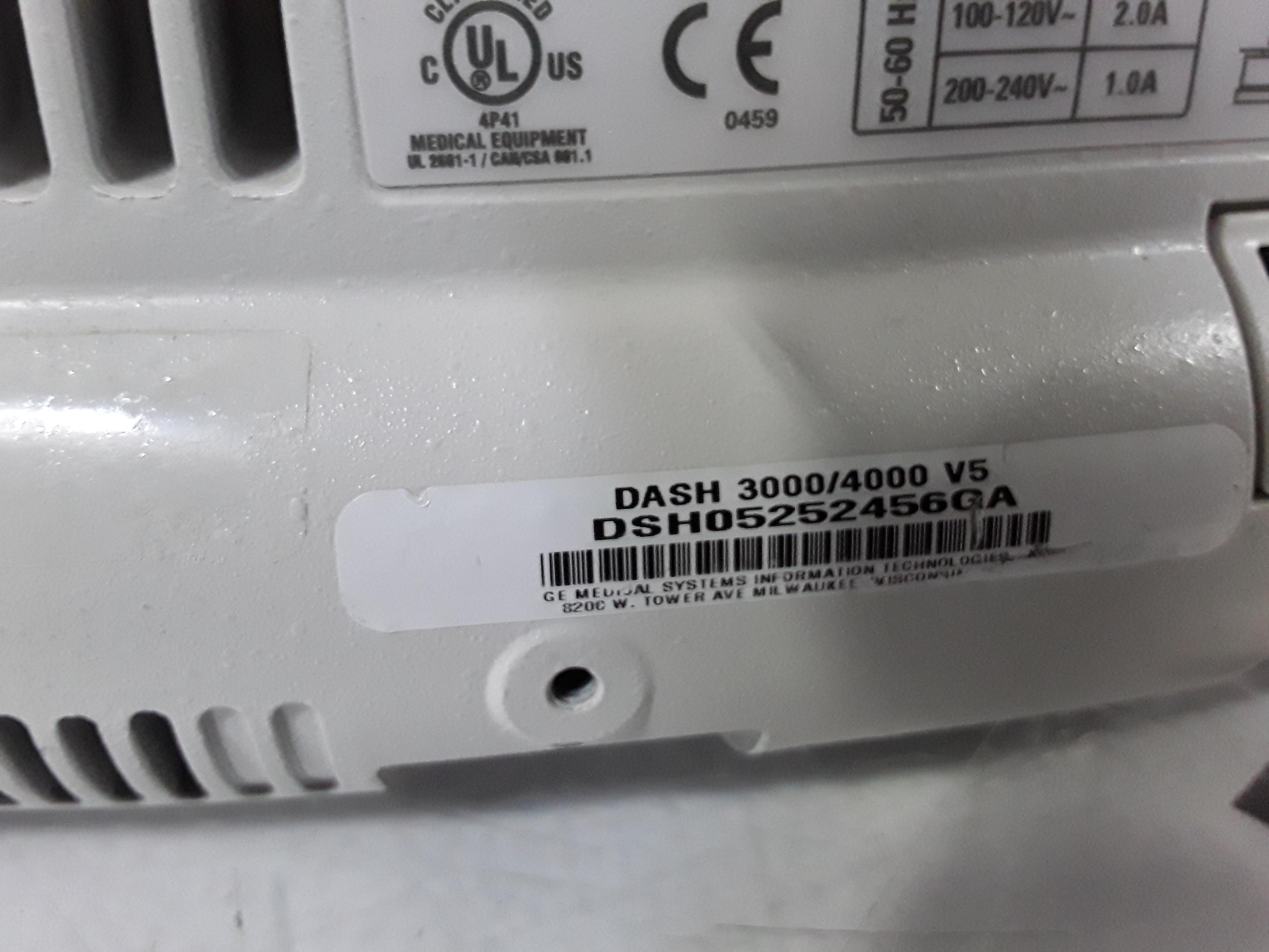 GE Healthcare Dash 3000 - GE/Nellcor SpO2 Patient Monitor - 372578