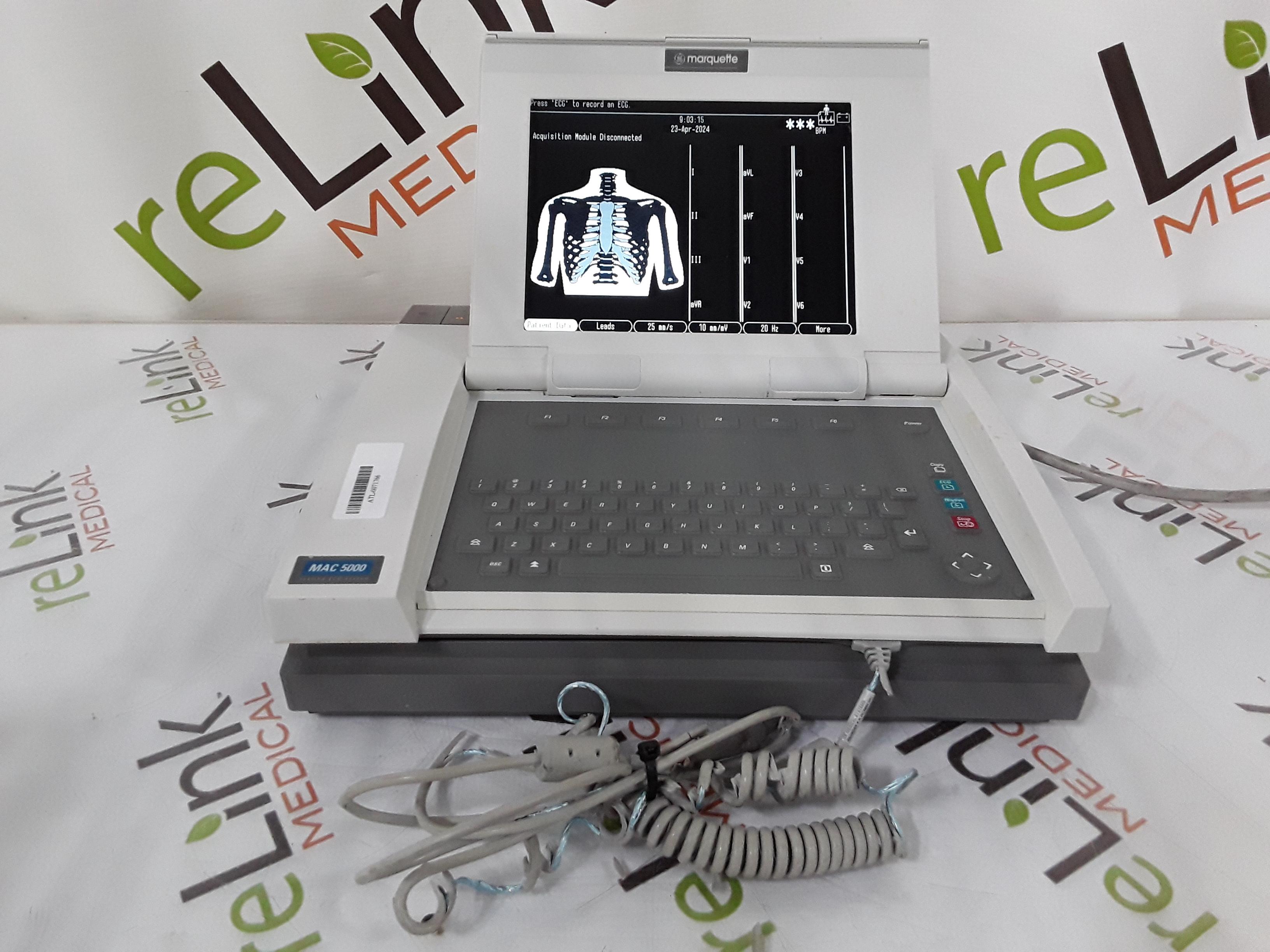 GE Healthcare MAC 5000 without CAM Module ECG System - 395883