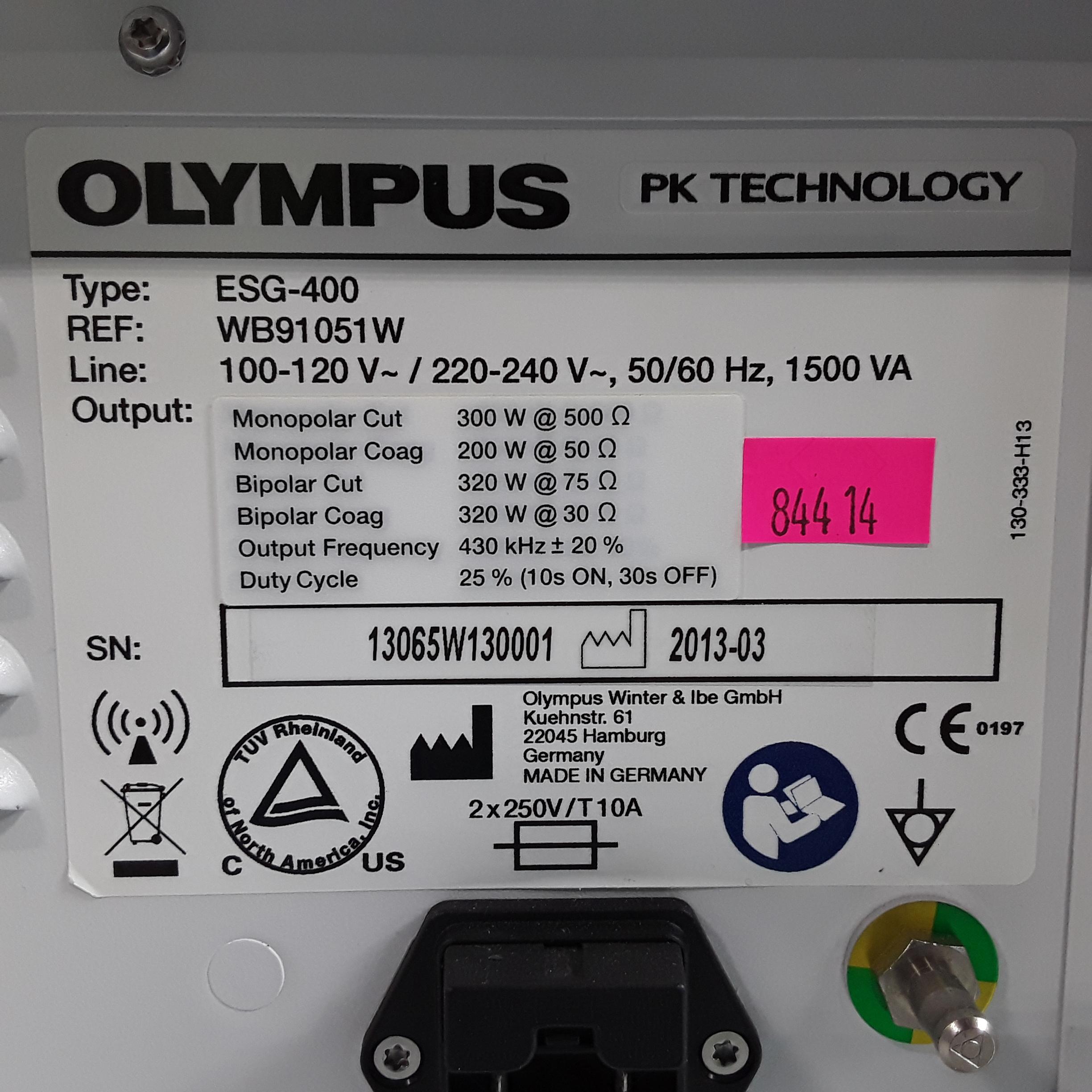 Olympus ESG-400 Thunderbeat Electrosurgical Unit - 402798