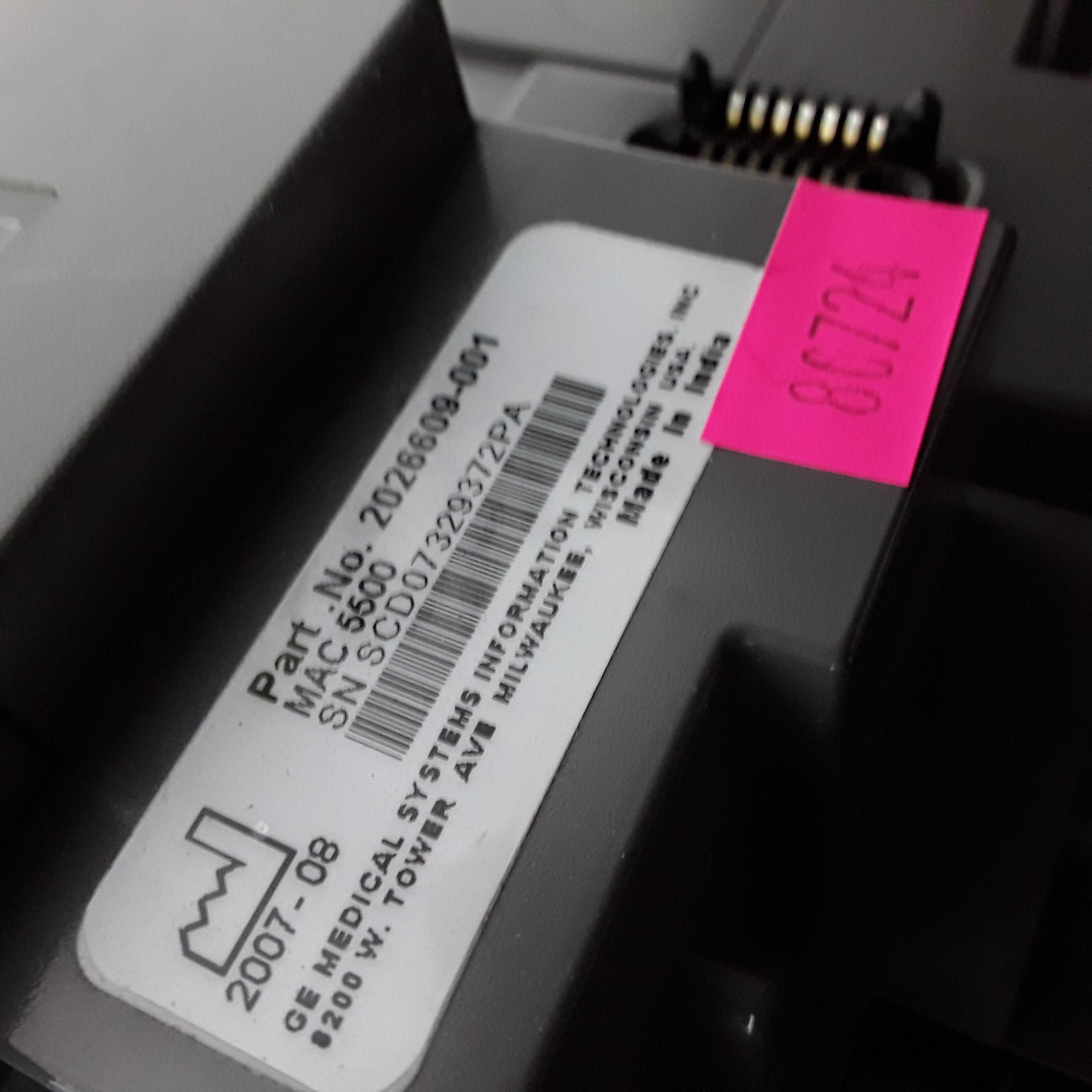 GE Healthcare MAC 5500 without CAM Module ECG System - 380567