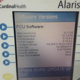 CareFusion Alaris 8015 Small Screen POC Infusion Pump - 424910