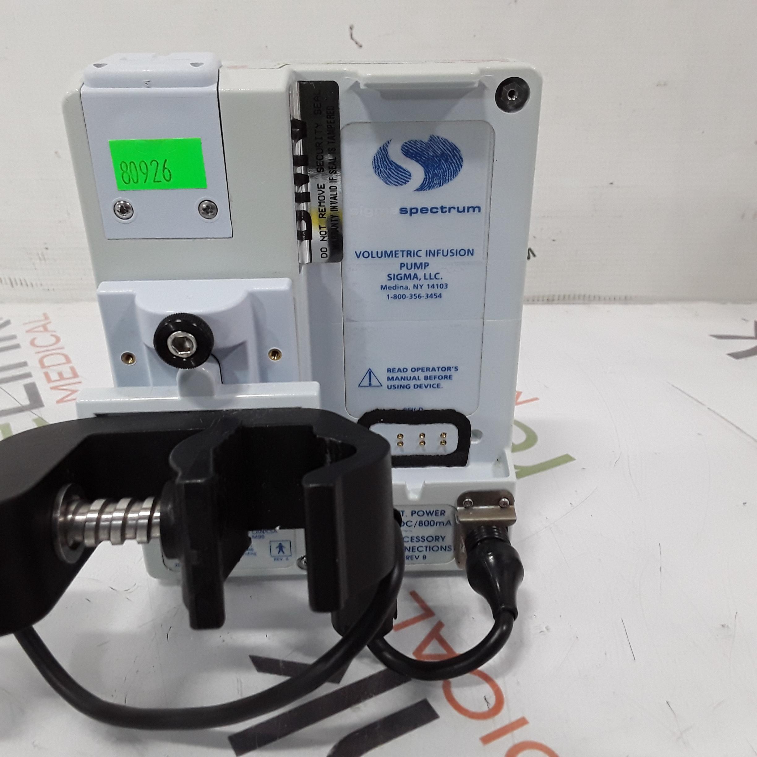 Baxter Sigma Spectrum 6.02.07 with B/G Battery Infusion Pump - 388371