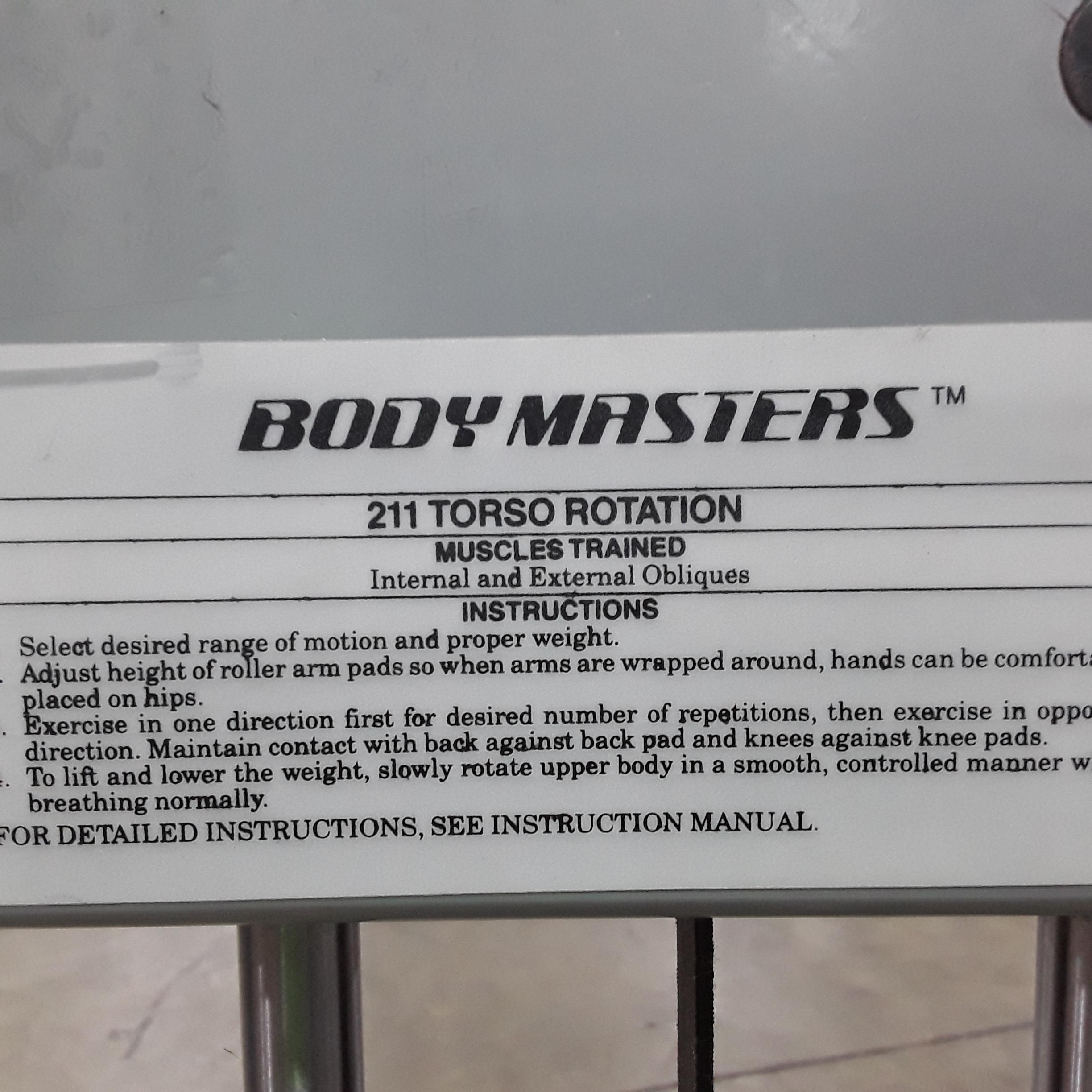 Body Masters 211 Torso Rotation Machine - 400370