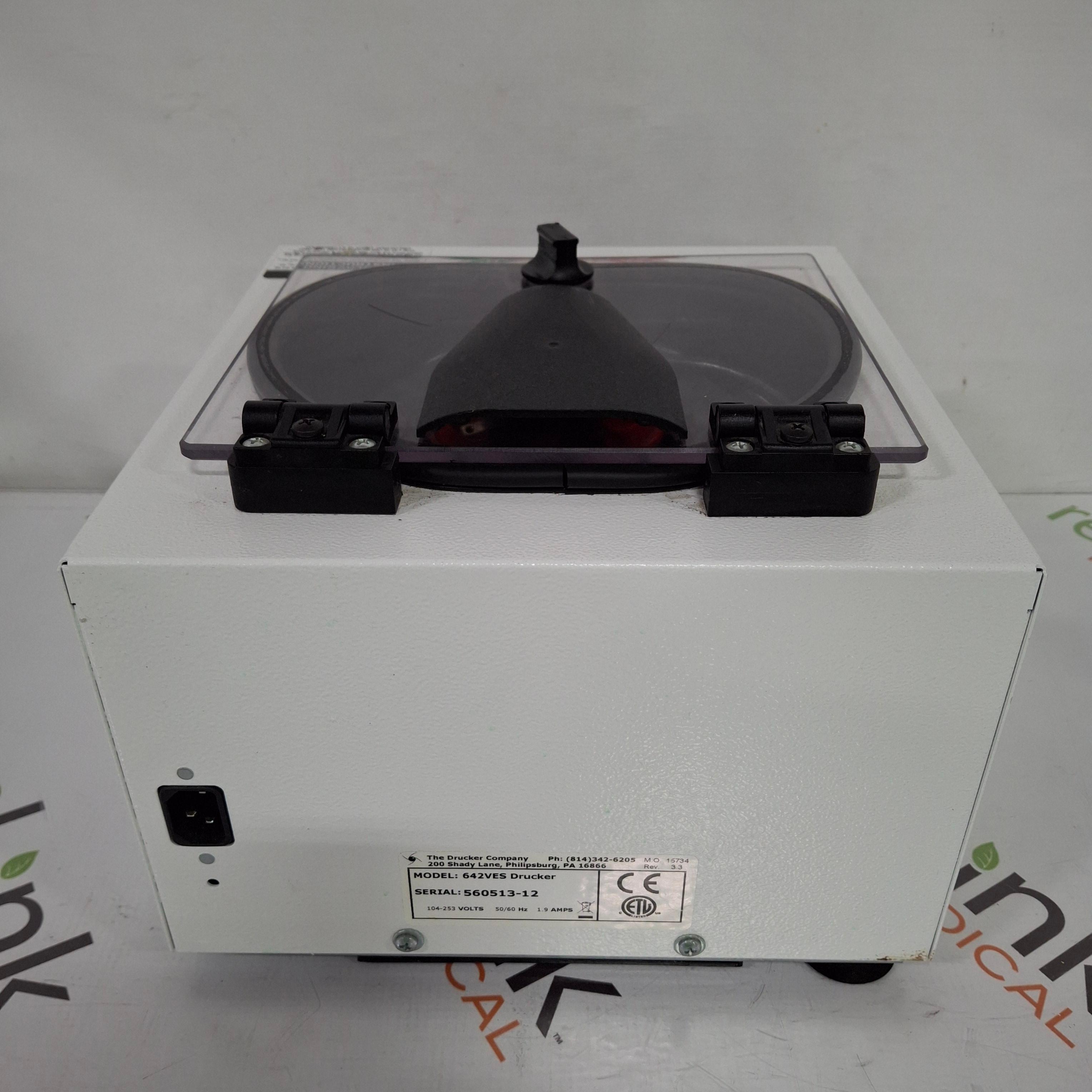 Drucker Diagnostics 642VES Drucker Centrifuge - 448712