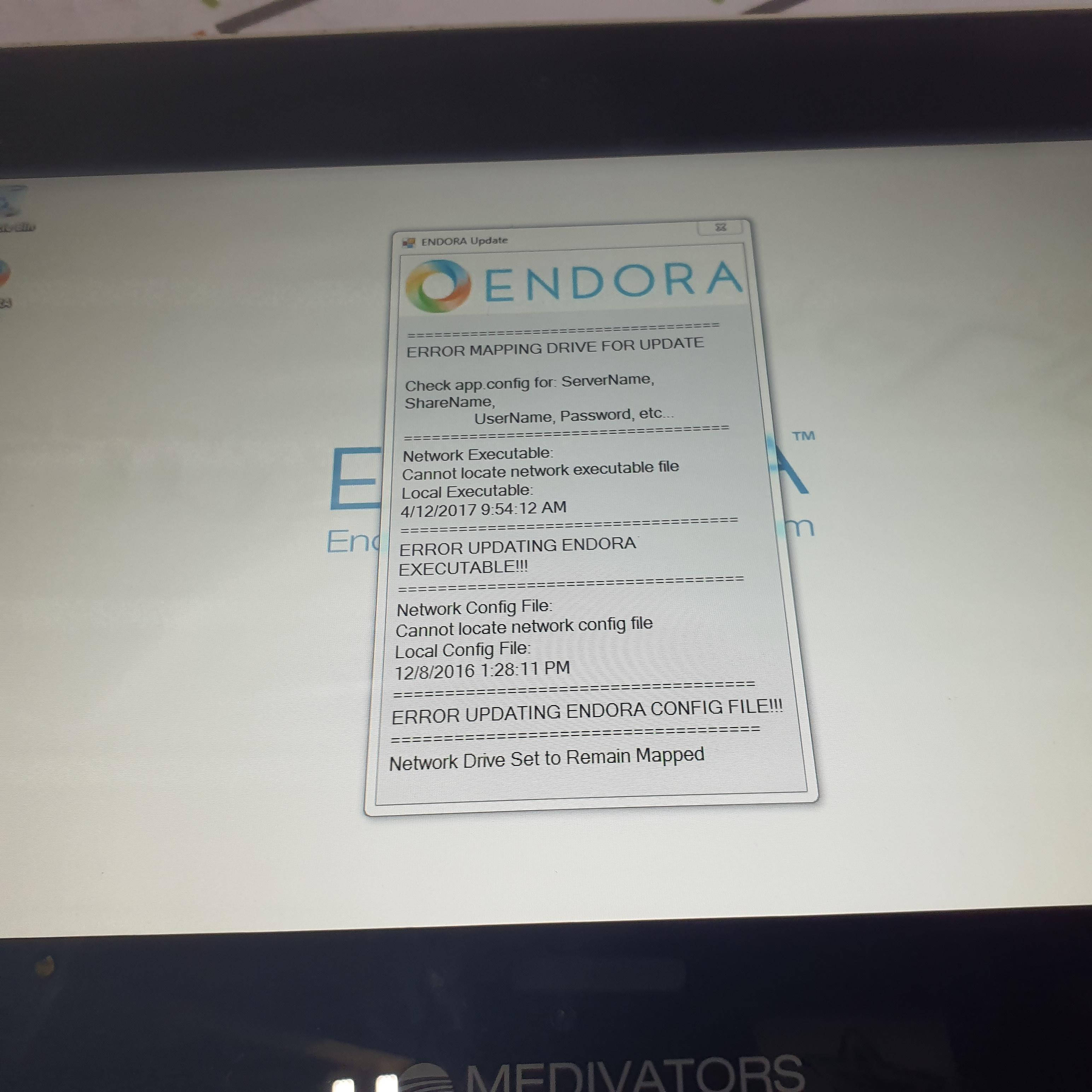 Medivators Endora Endoscope Tracking System Monitor - 429032