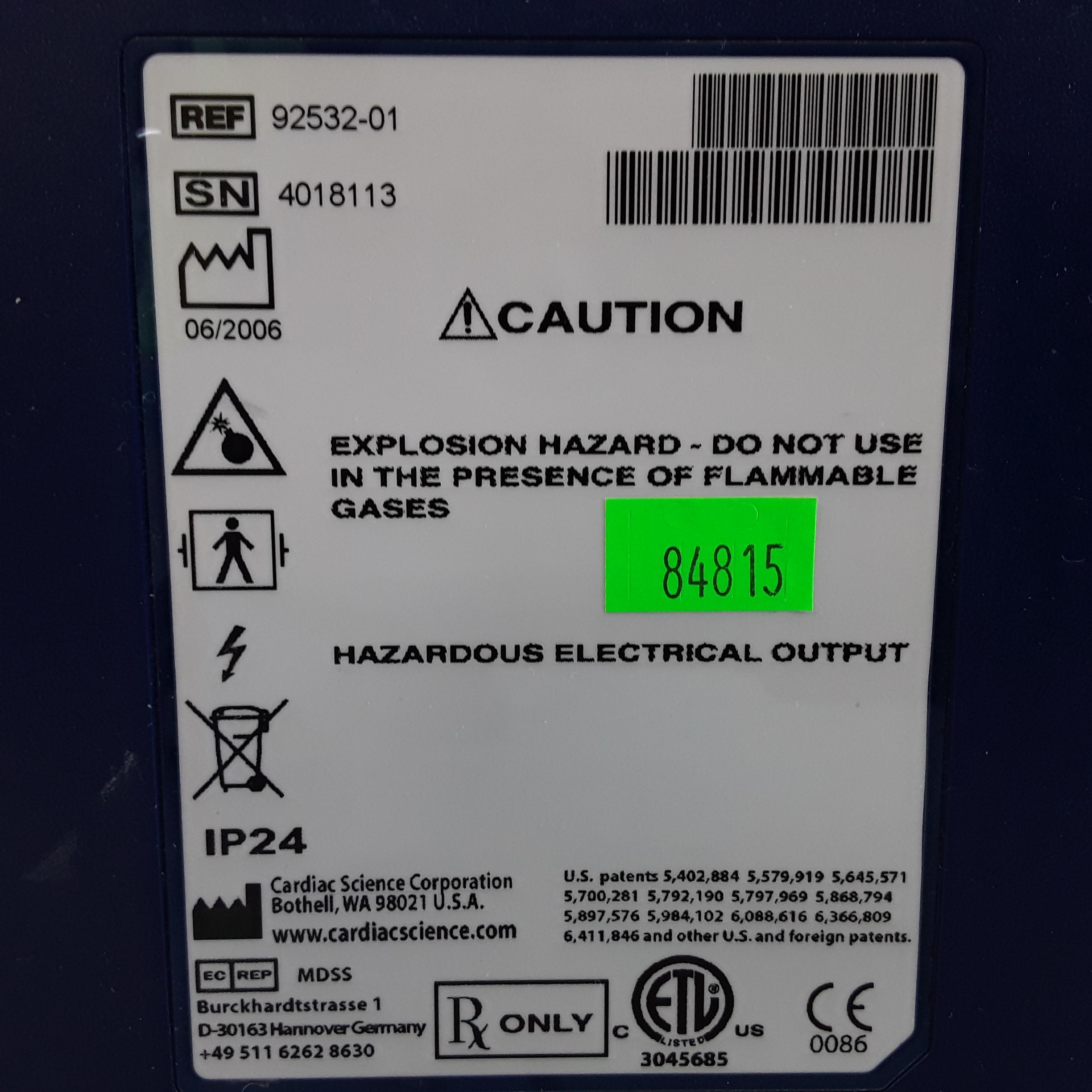 Burdick CardioVive AT Automated External Defibrillator - 403557