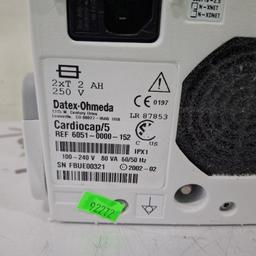 Datex-Ohmeda Cardiocap 5 Patient Monitor - 448706