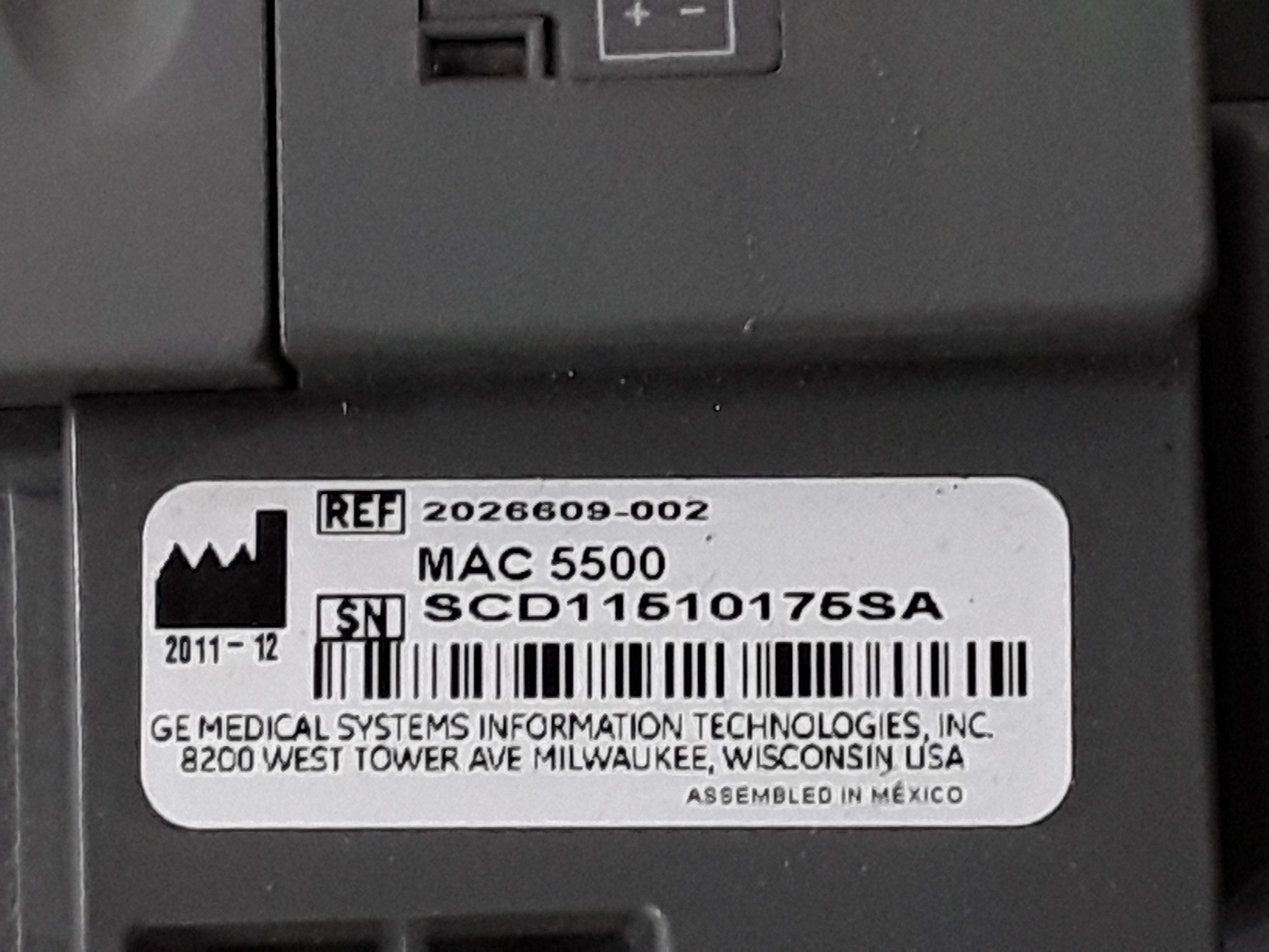 GE Healthcare MAC 5500 without CAM Module ECG System - 415397