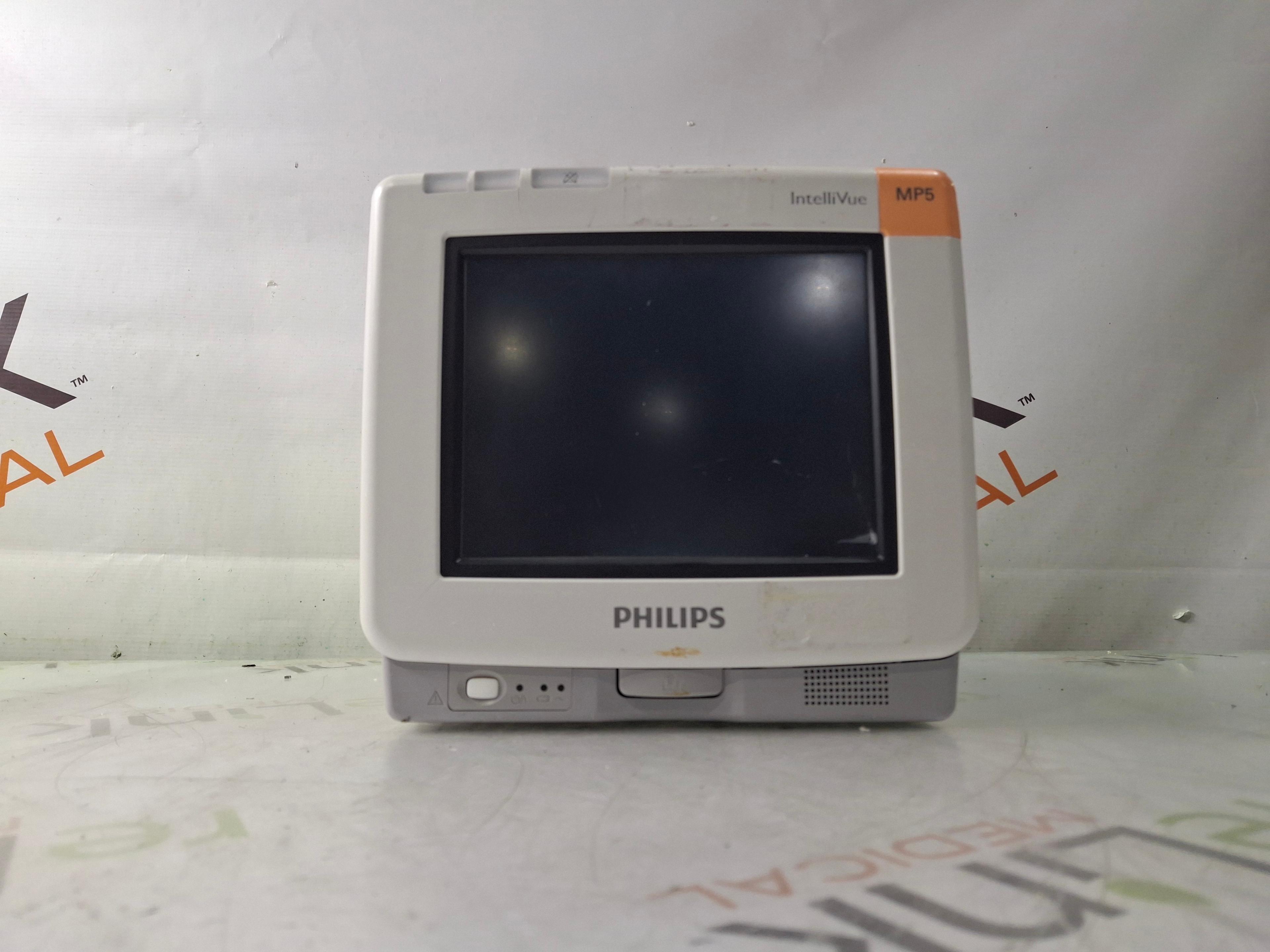 Philips Intellivue MP5 - ECG, Fast SpO2, NIBP, Press, Temp Patient Monitor - 452746