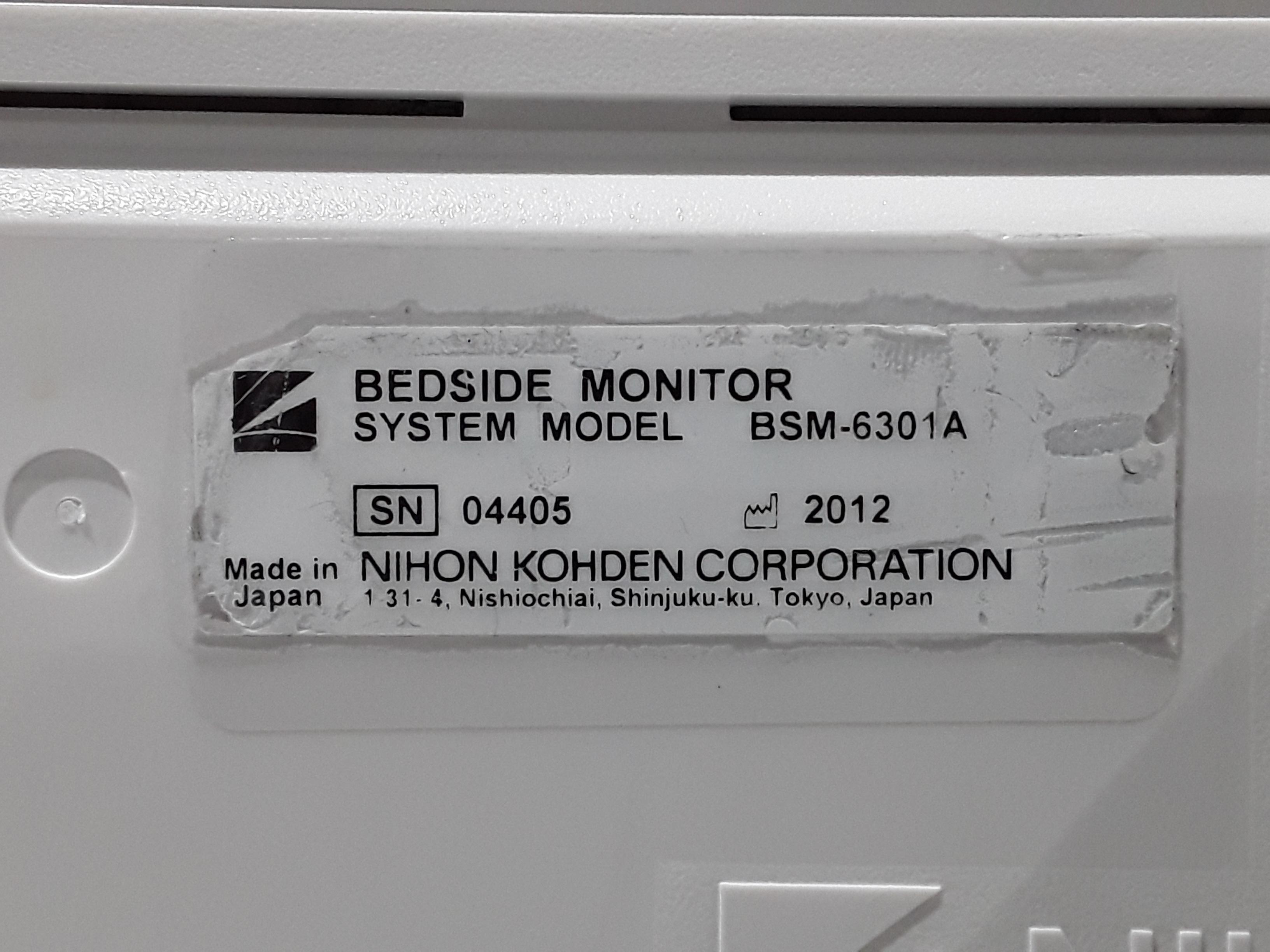 Nihon Kohden Life Scope BSM-6301A Patient Monitor - 387200