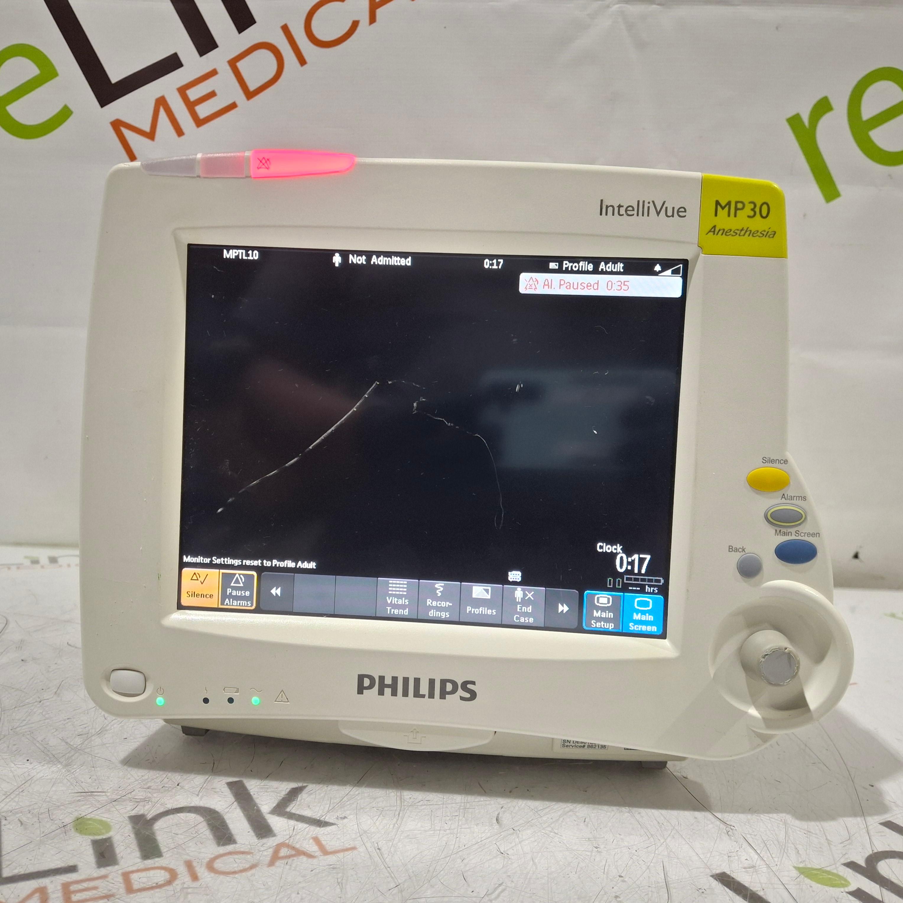 Philips IntelliVue MP30 - Anesthesia Patient Monitor - 457056