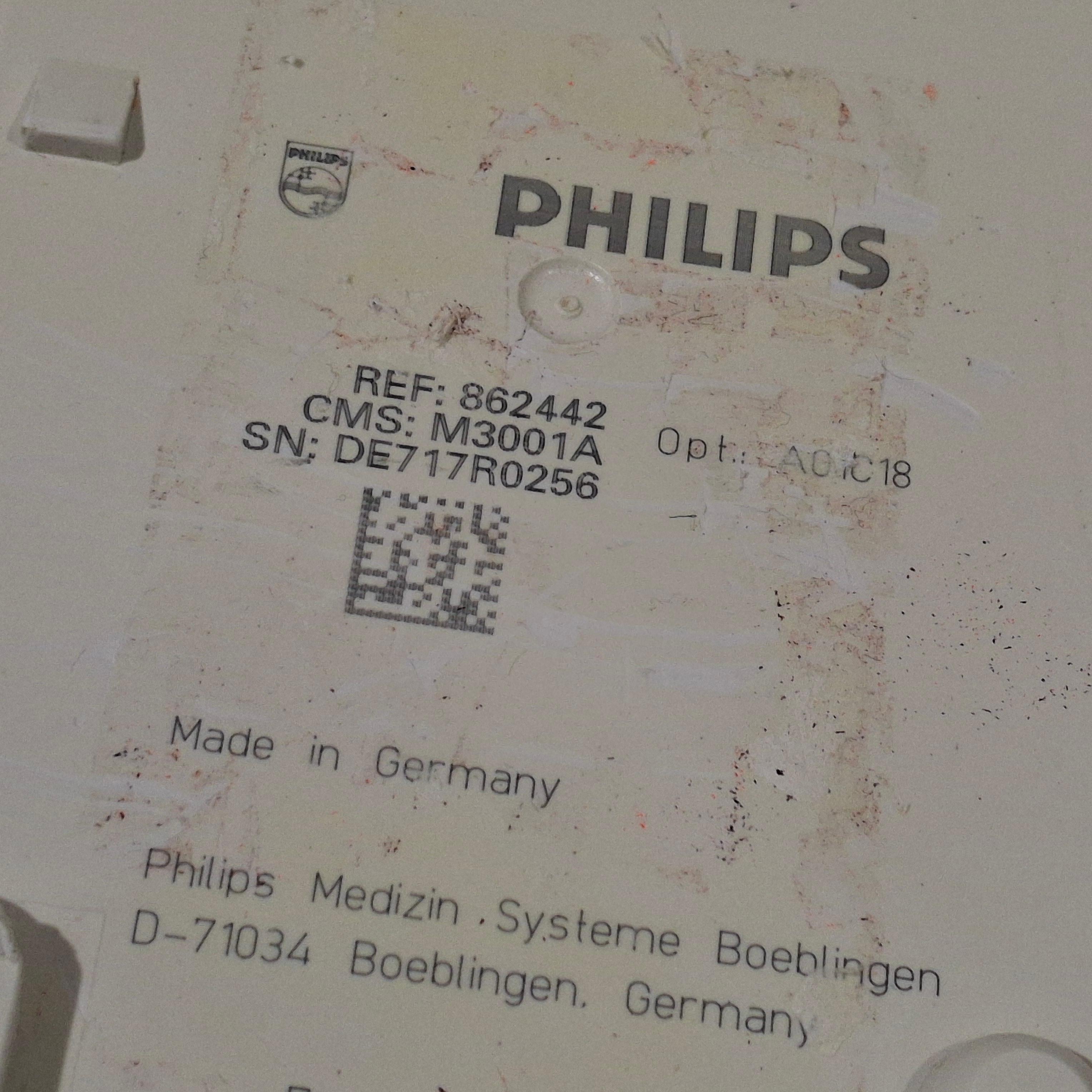 Philips M3001A-A01C18 Fast SpO2, NIBP, 12 lead ECG, Temp, IBP MMS Module - 450487