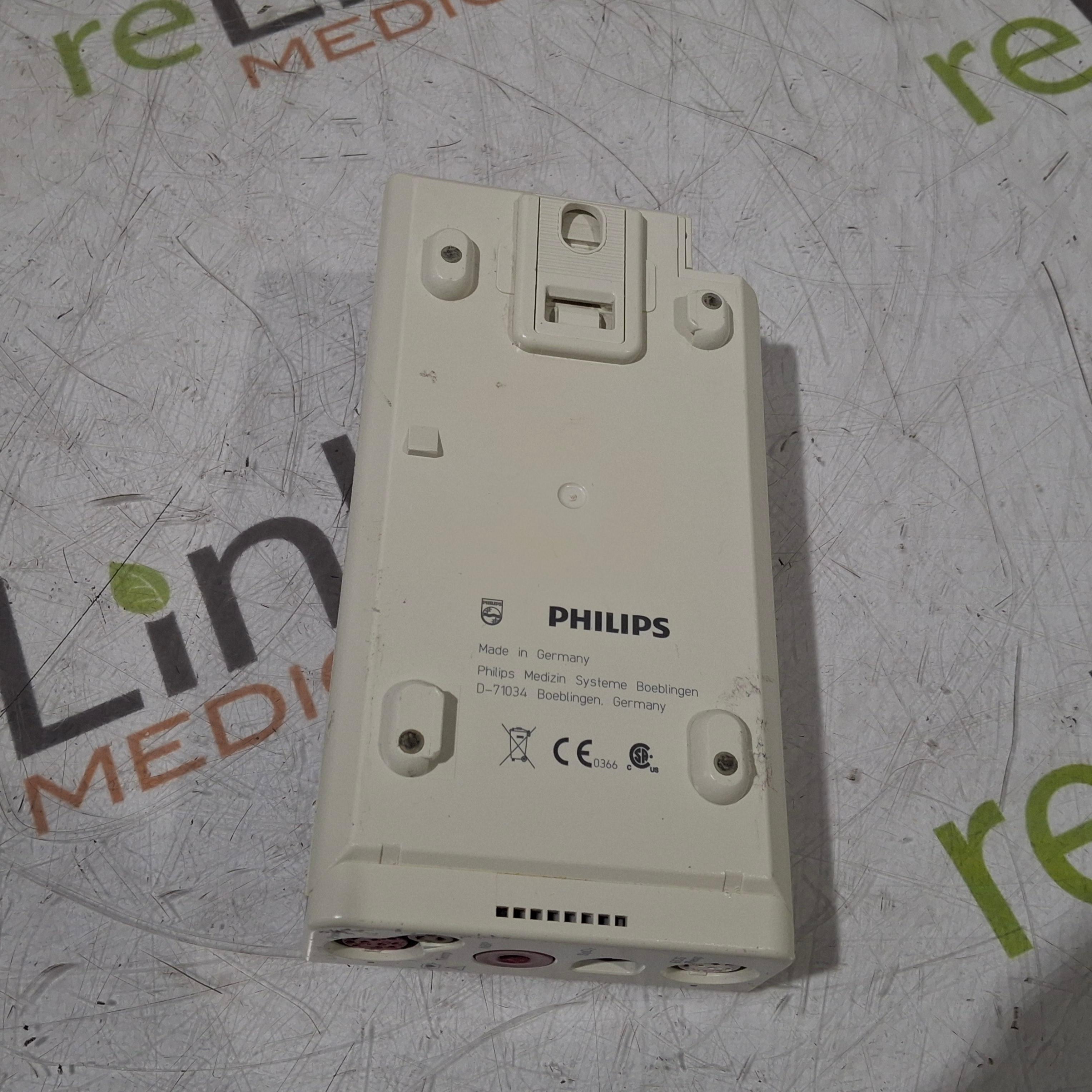 Philips M3001A-A01C06C12 Fast SpO2, NIBP, 12 lead ECG, Temp, IBP MMS Module - 450482