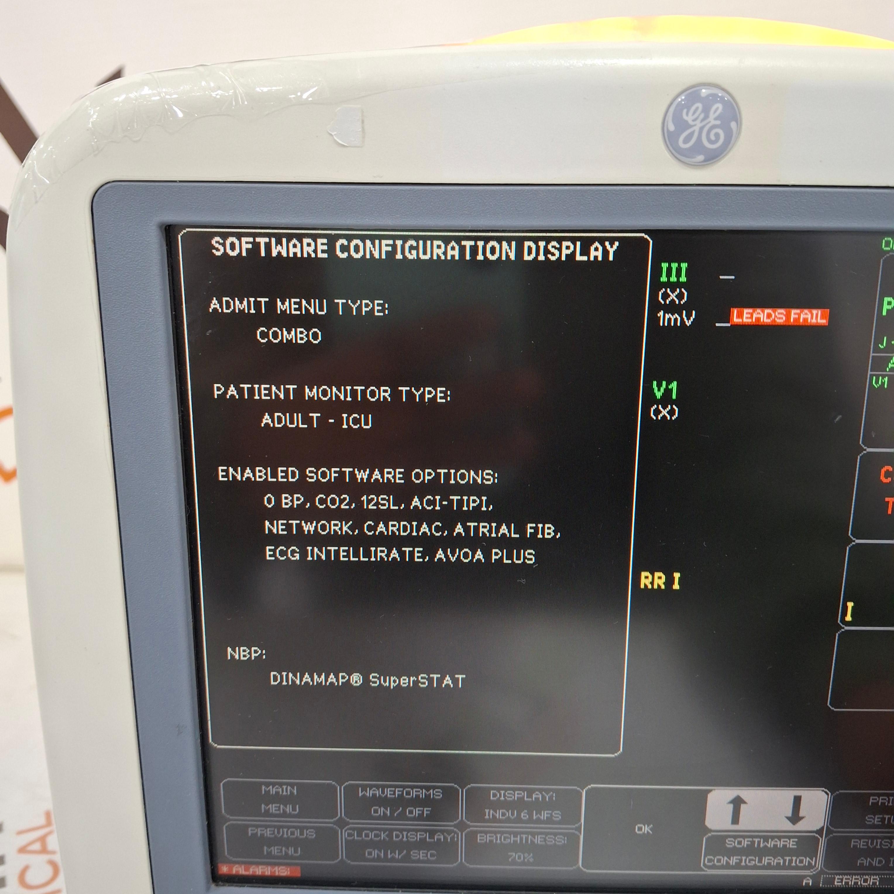 GE Healthcare Dash 4000 - Masimo SpO2 Patient Monitor - 463188