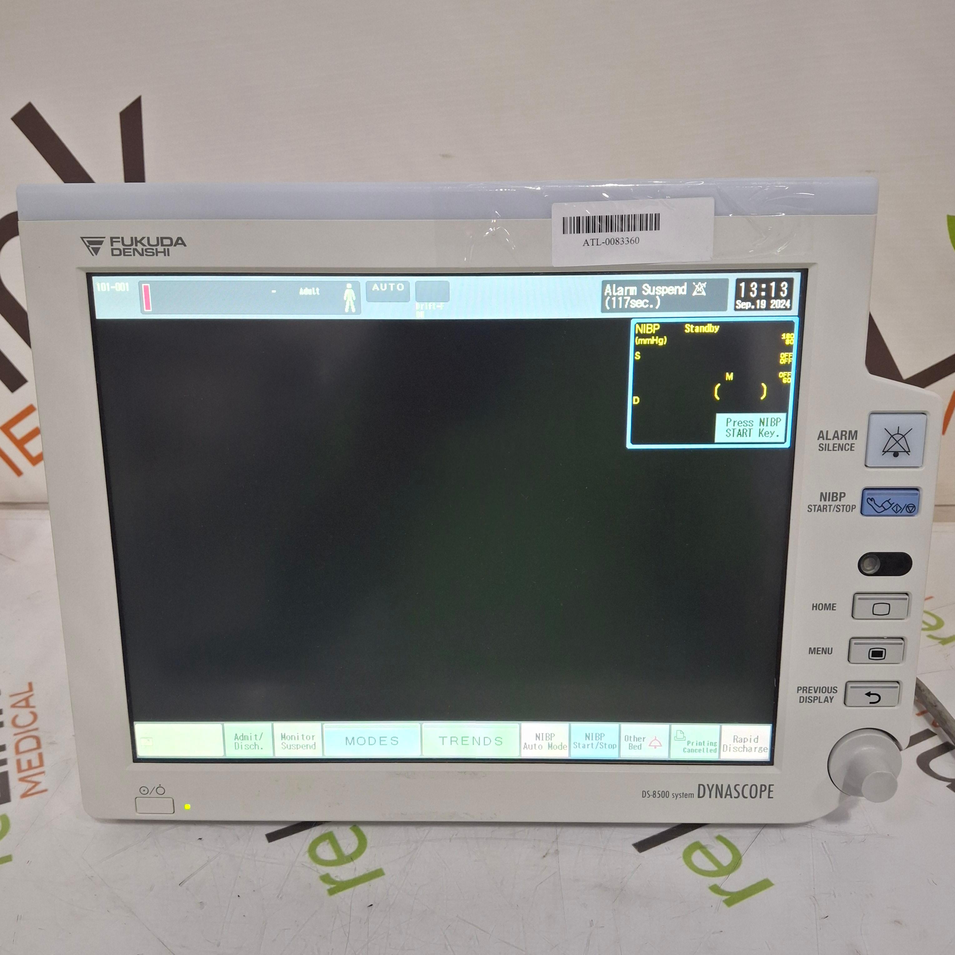Fukuda Denshi Dynascope DS-8500 Patient Monitor - 452671