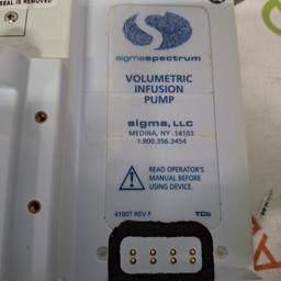 Baxter Sigma Spectrum 6.05.14 with A/B/G/N Battery Infusion Pump - 473195
