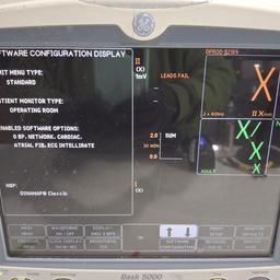 GE Healthcare Dash 5000 - GE/Nellcor SpO2 Patient Monitor - 461761