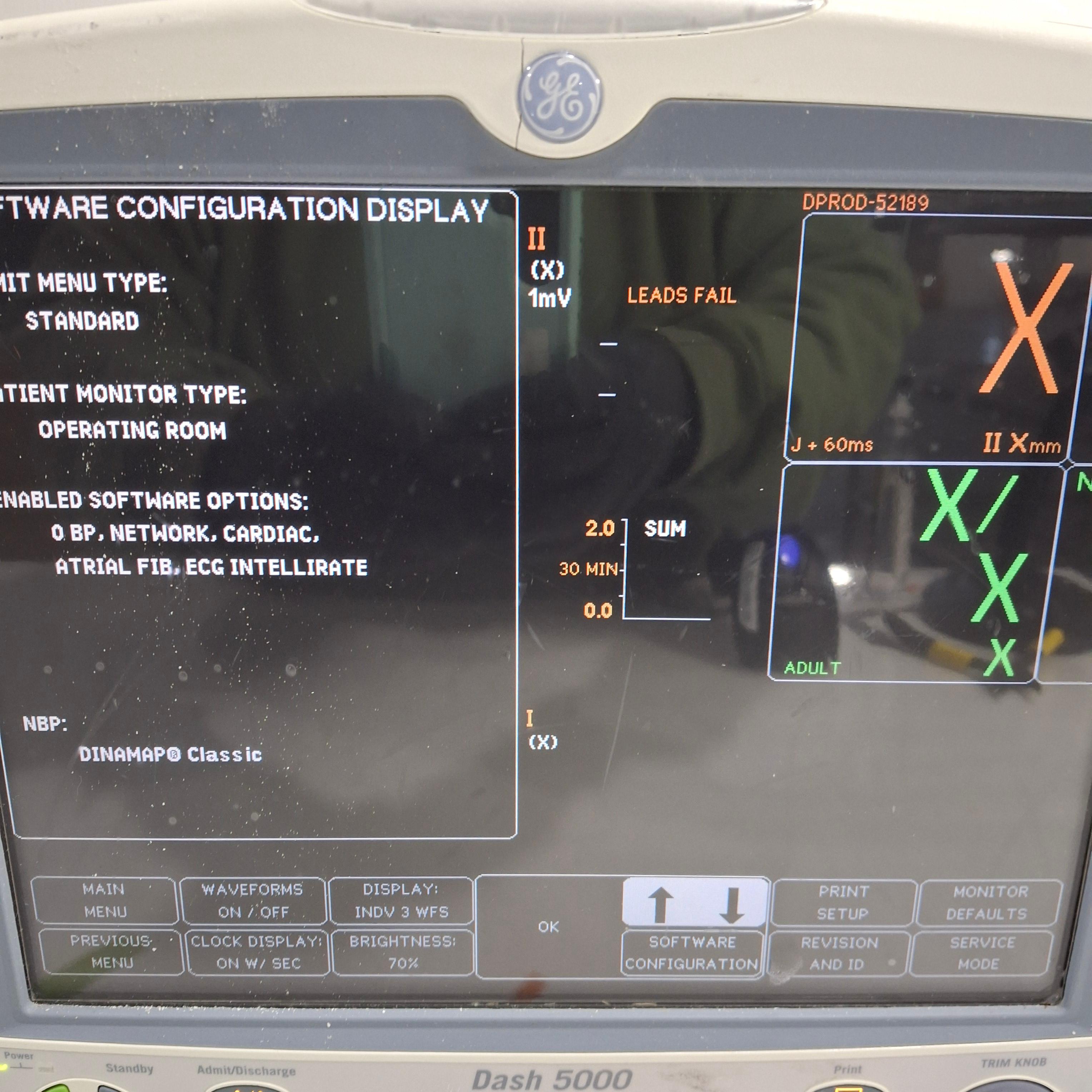 GE Healthcare Dash 5000 - GE/Nellcor SpO2 Patient Monitor - 461761