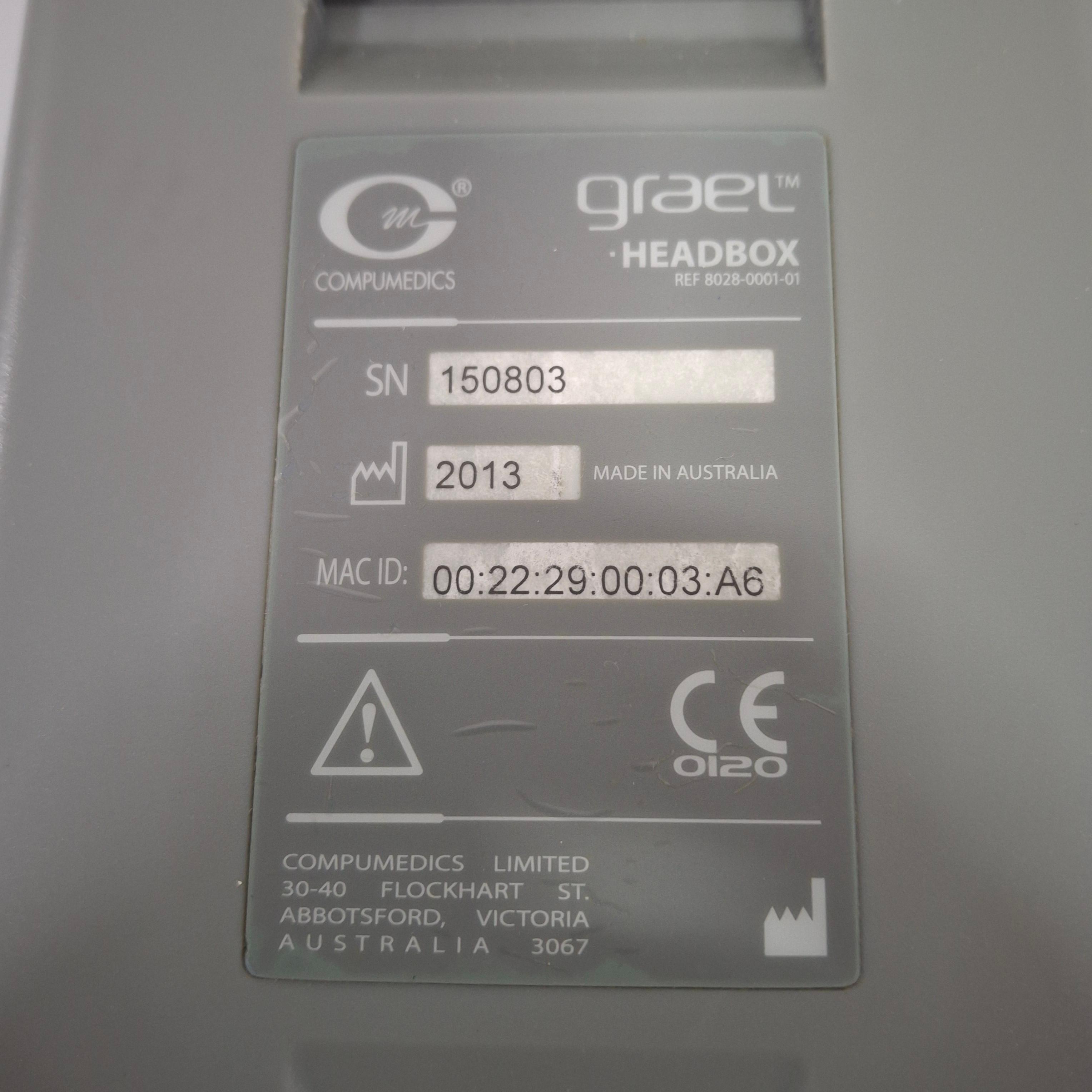 Compumedics DWL Grael 8028-0001-01 Head Box w/ Cradle - 482355