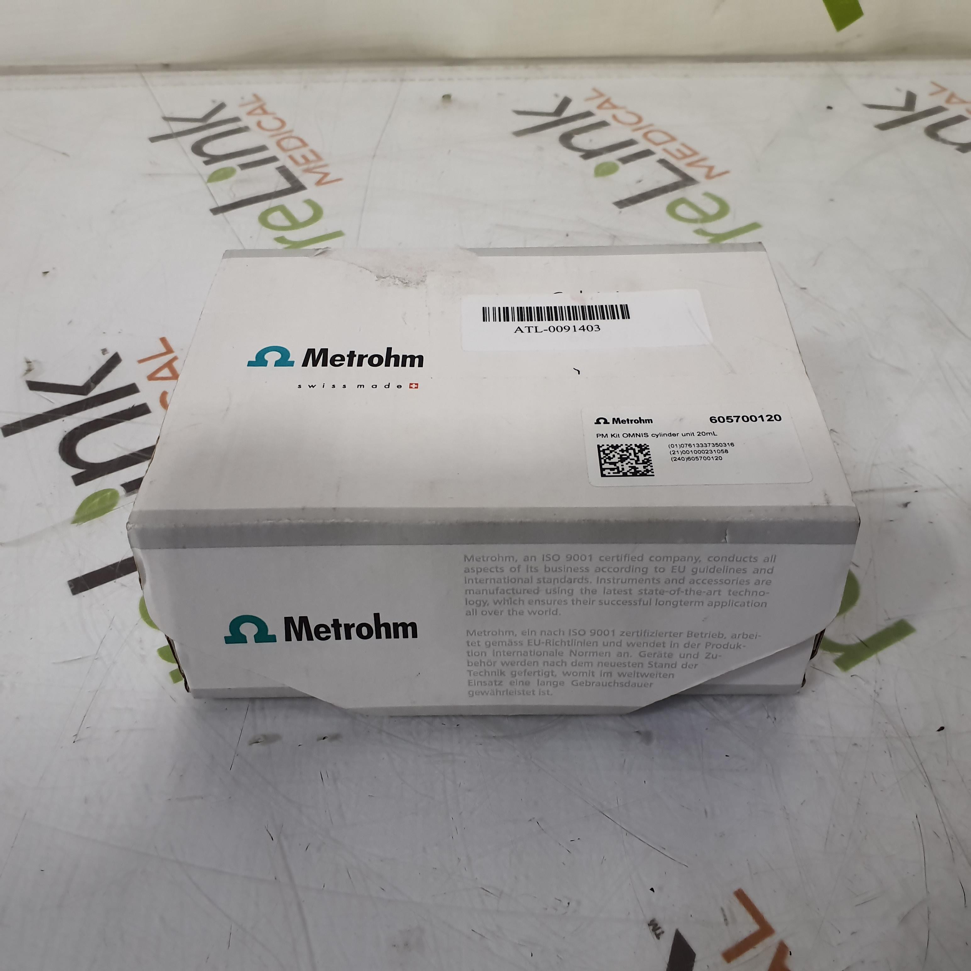 Metrohm OMNIS 20ml Cylinder - 483599