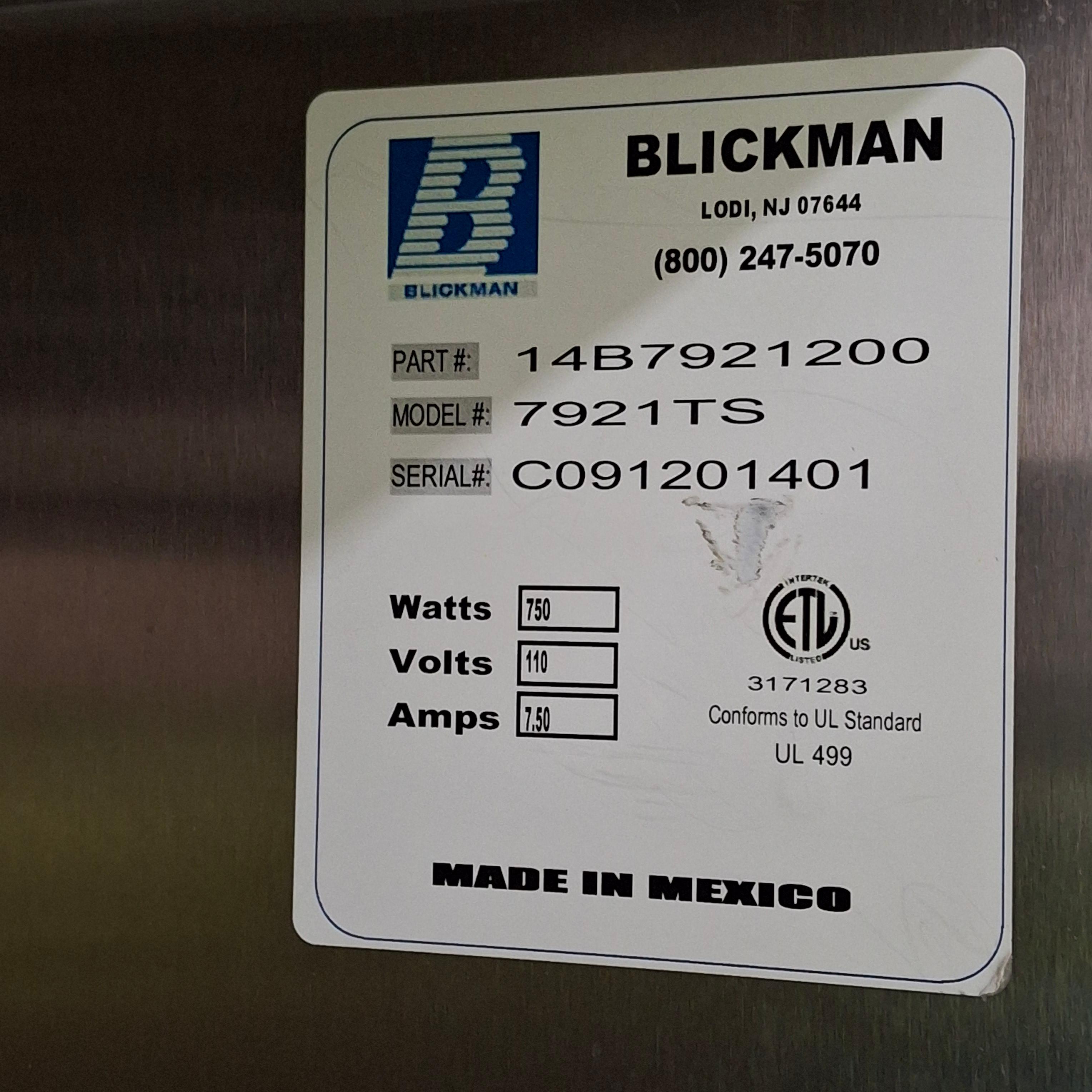 Blickman 7921TS Warming Cabinet - 499258
