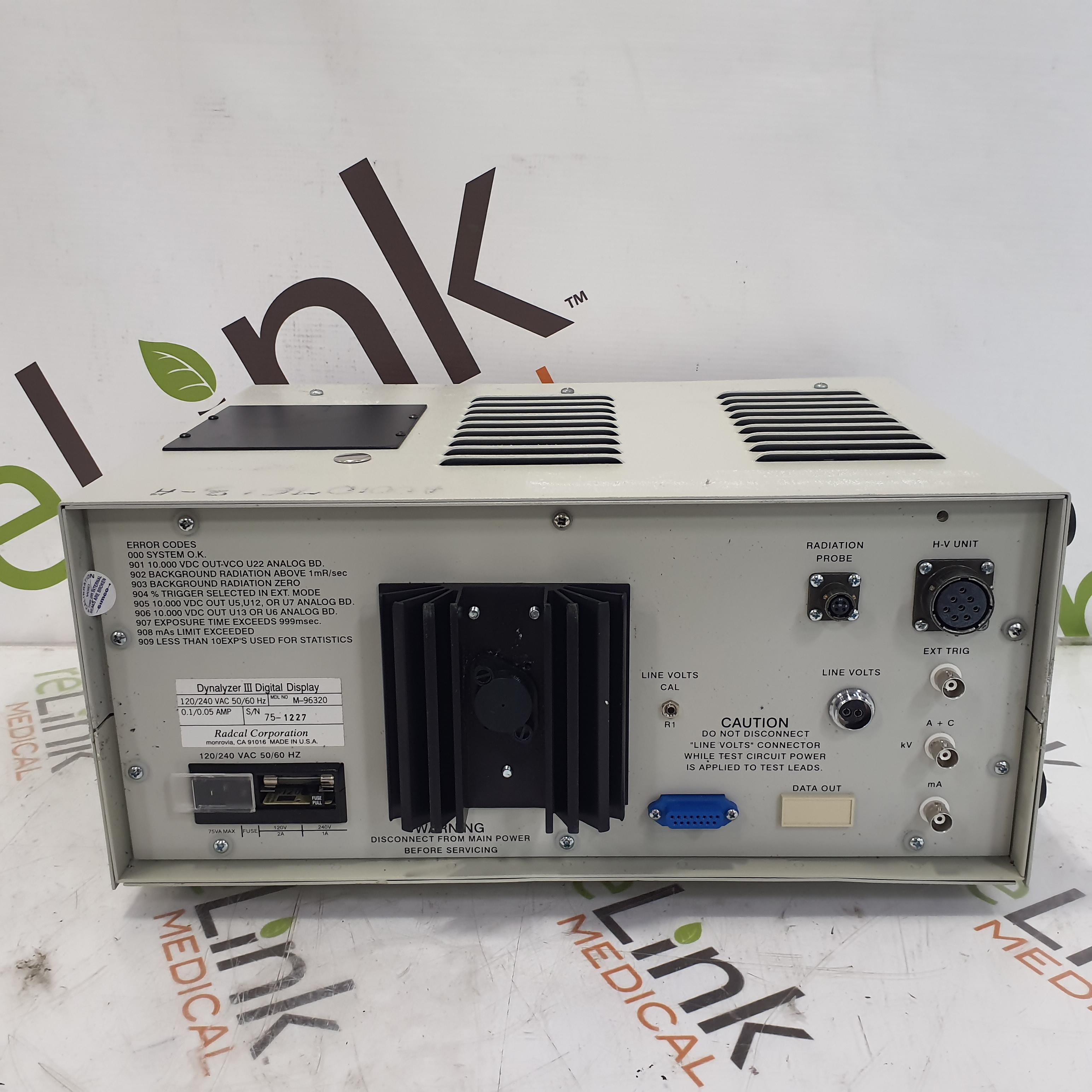 RadCal Dynalyzer III X-Ray Calibration Kit - 423770