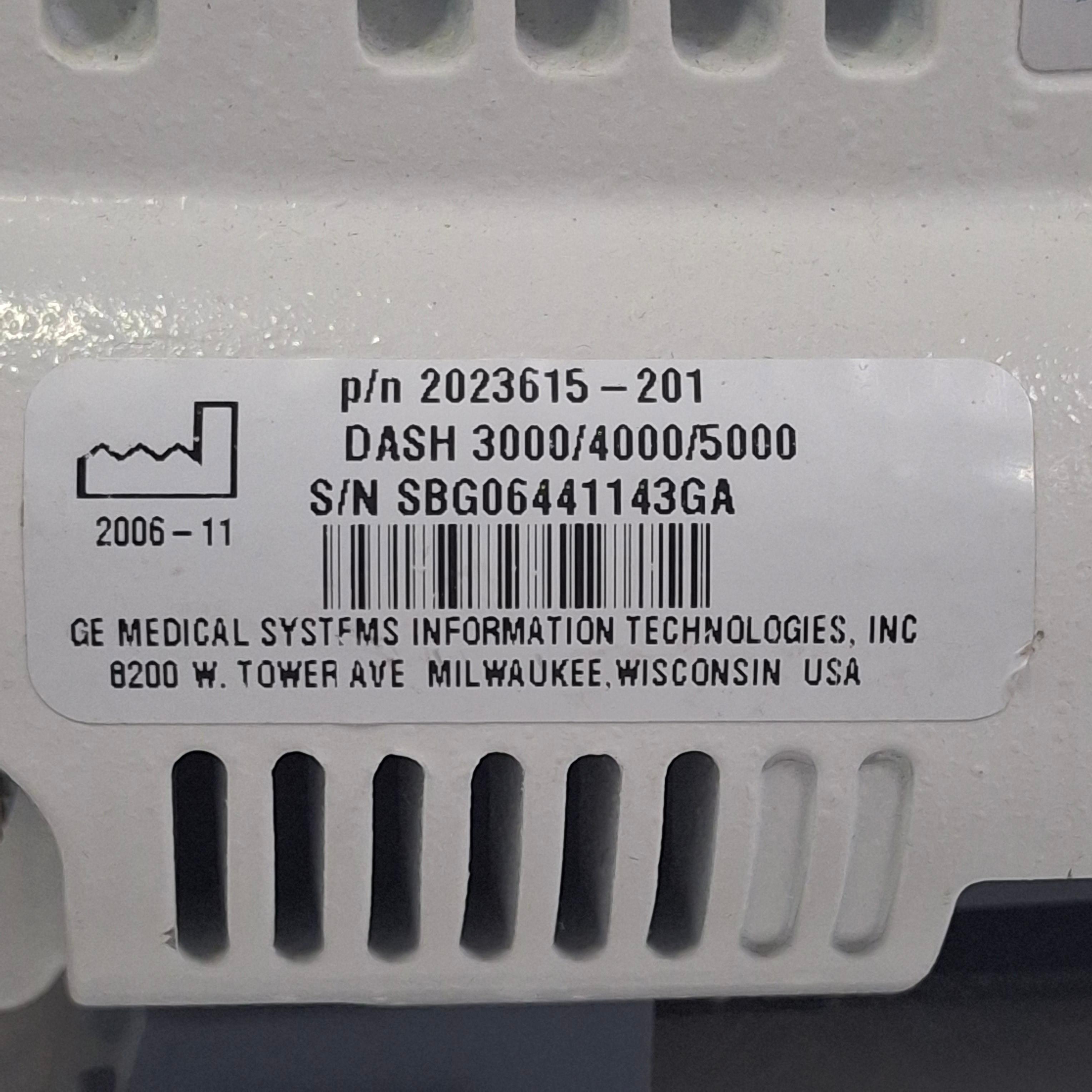 GE Healthcare Dash 4000 - GE/Nellcor SpO2 Patient Monitor - 521347