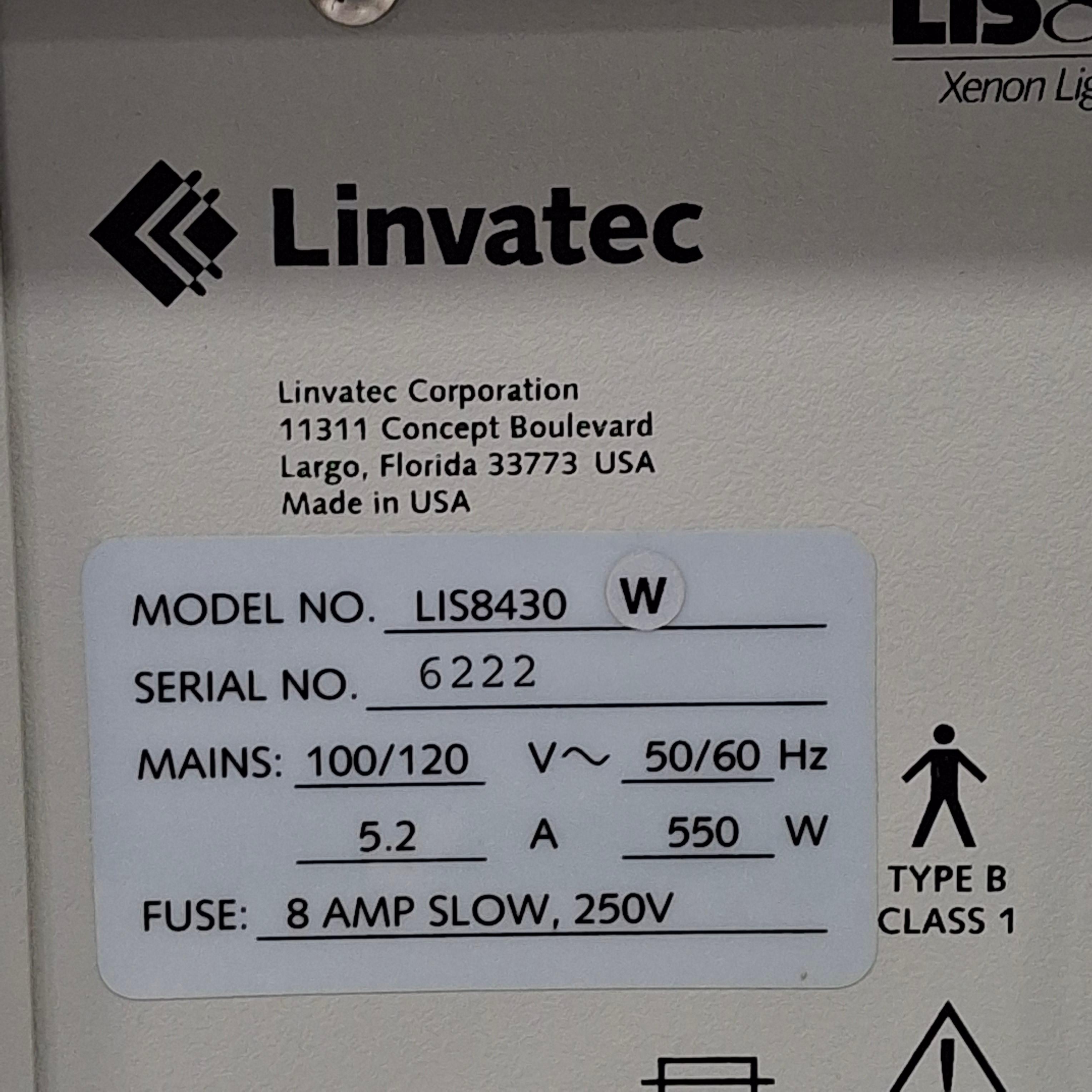 Linvatec LIS8430 Xenon Light Source - 493687