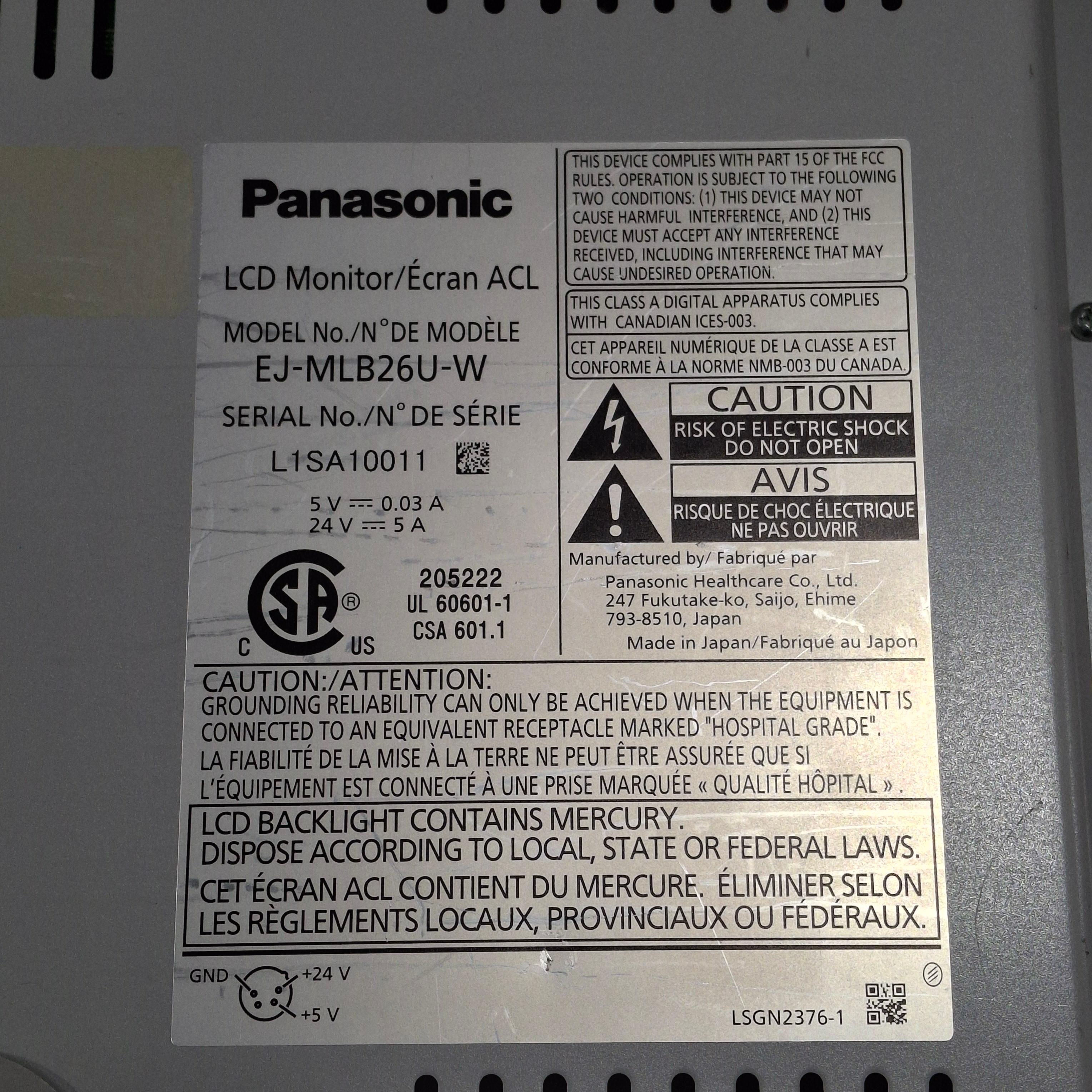Panasonic EJ-MLB26U-W 26" Surgical Display - 484433