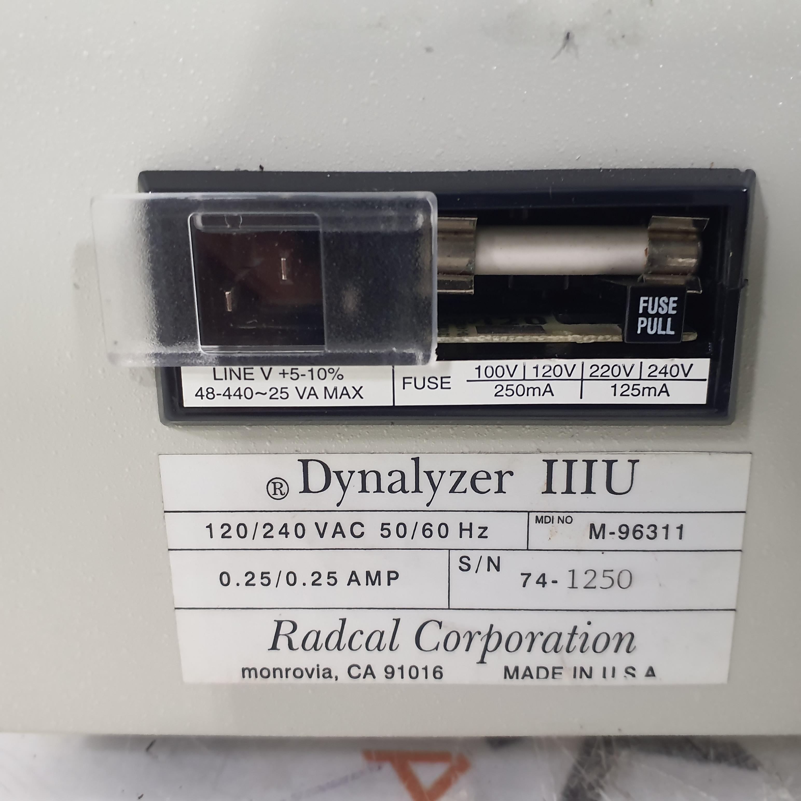 RadCal Dynalyzer III X-Ray Calibration Kit - 423770
