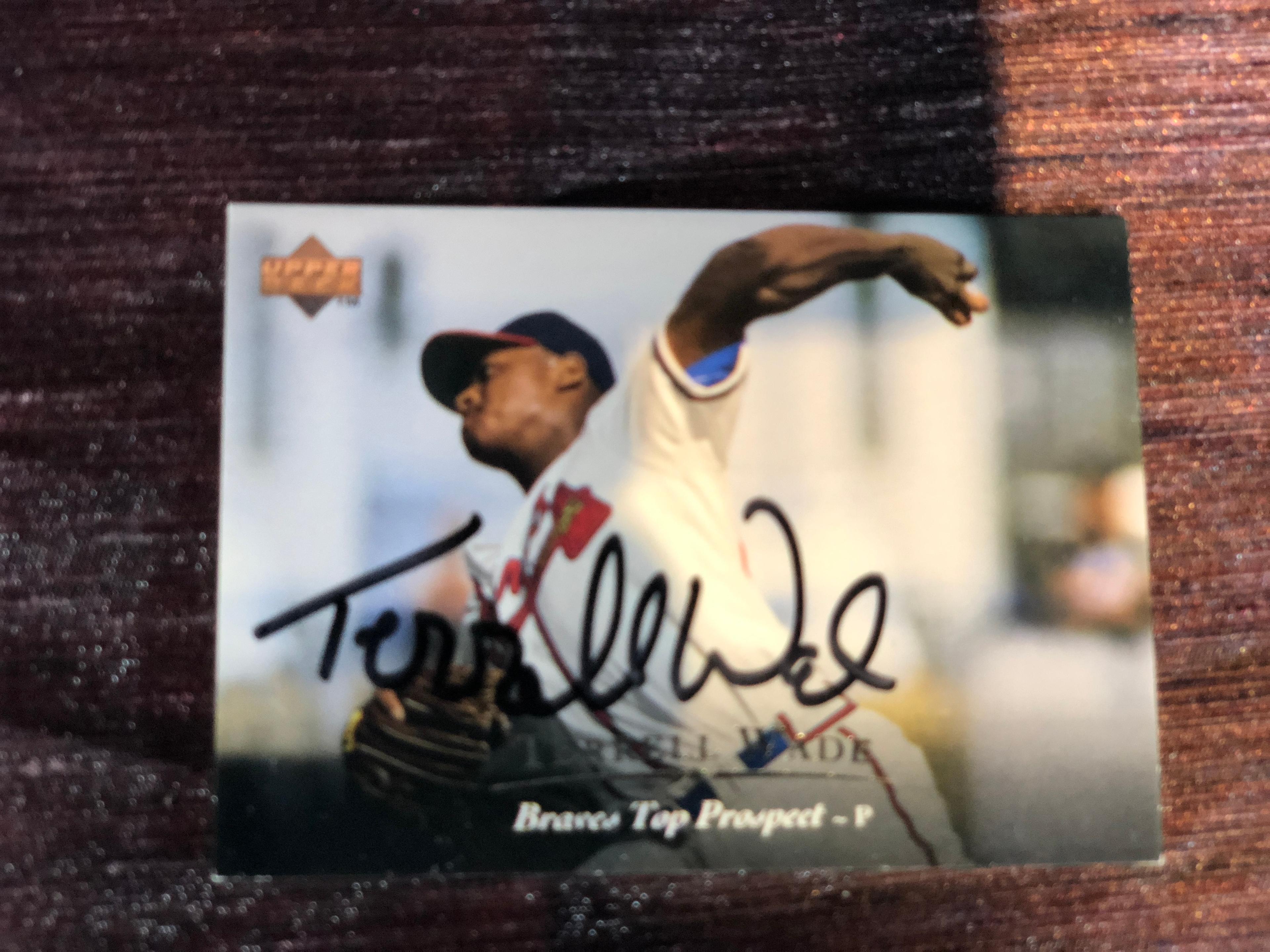 Terrell Wade Autogrphed Upper Deck Minor League Insert