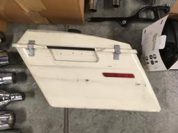 NEW FAIRING, FRONT AND REAR FENDER SET, EARLY MUFFLERS AND MORE.