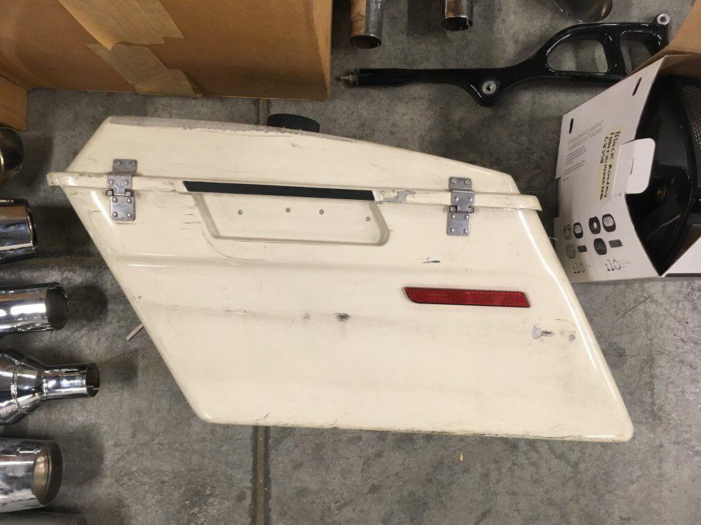NEW FAIRING, FRONT AND REAR FENDER SET, EARLY MUFFLERS AND MORE.