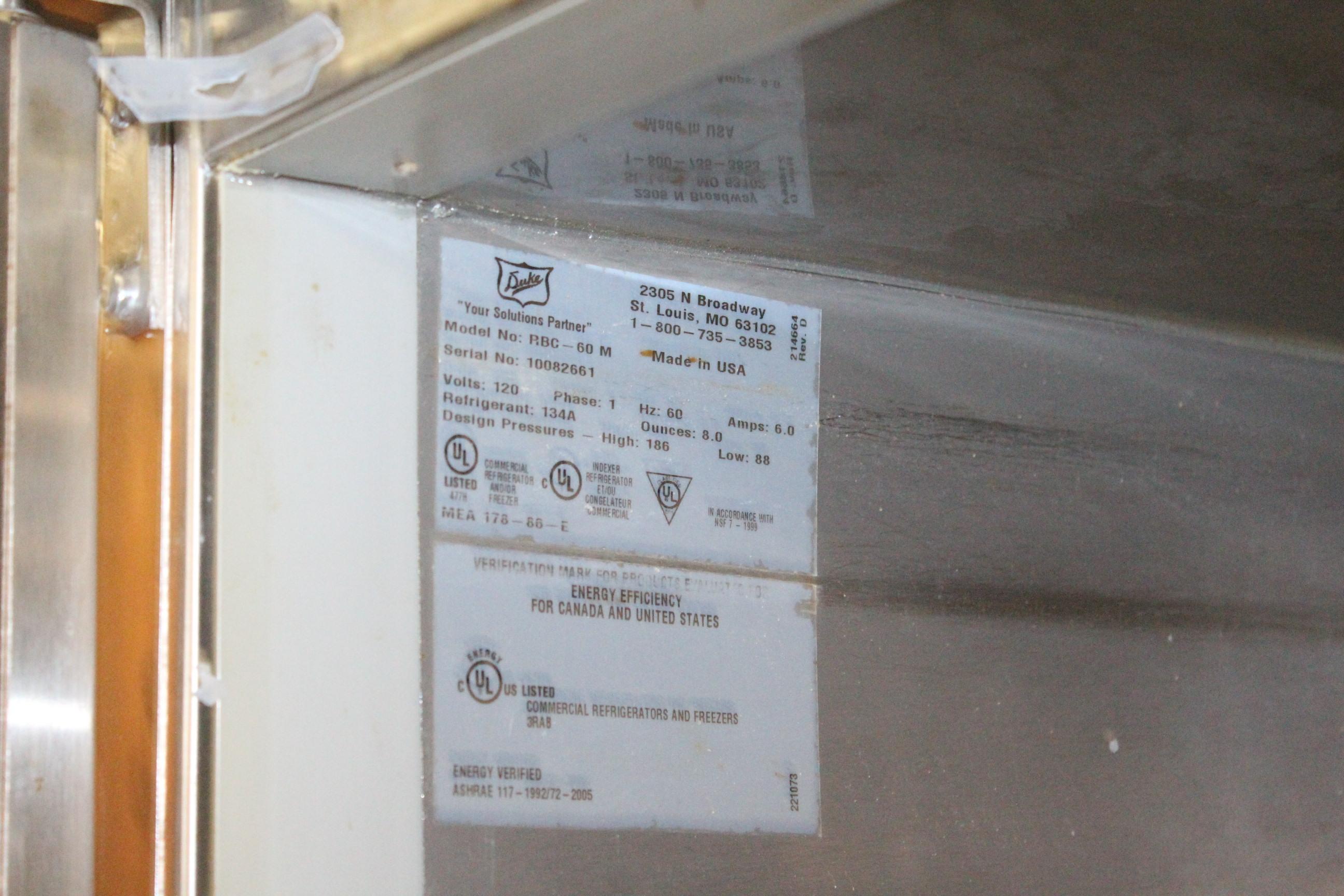 Duke 5' Refrigerated Worktop Table