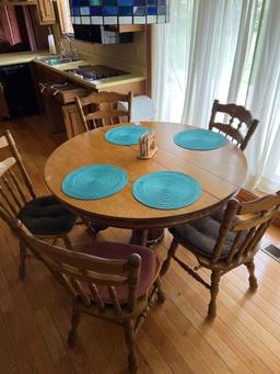 KITCHEN TABLE, 5 CHAIRS