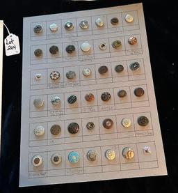 LOT OF 3 - ROUTE 66 & MORE RIVET SHANKS BUTTON DISPLAY CARDS