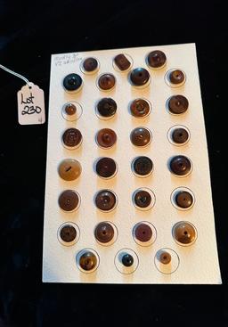 LOT OF 4 - WHISTLES, MOTHER/DAUGHTER & MORE BUTTON DISPLAY CARDS