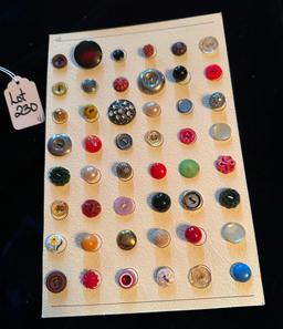 LOT OF 4 - WHISTLES, MOTHER/DAUGHTER & MORE BUTTON DISPLAY CARDS
