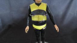 John Belushi, SNL, Bee costume, figure and stand, as pictured