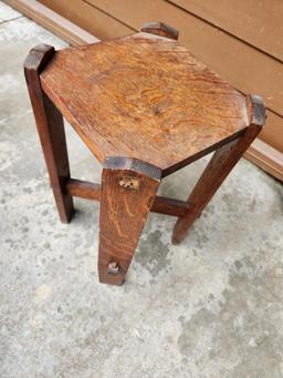 Mission Oak Plant Stand