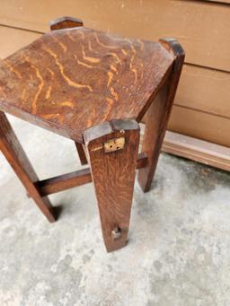 Mission Oak Plant Stand